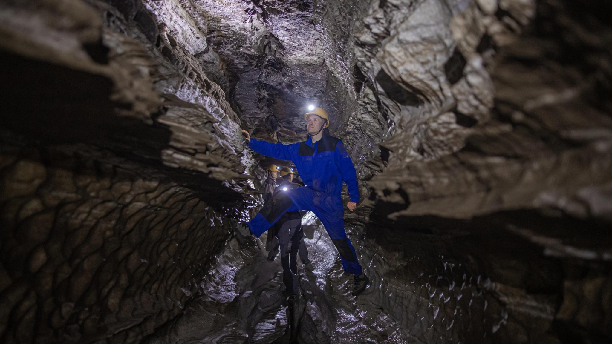 Sightseeing in Setergrotta in Mo i Rana, Northern Norway