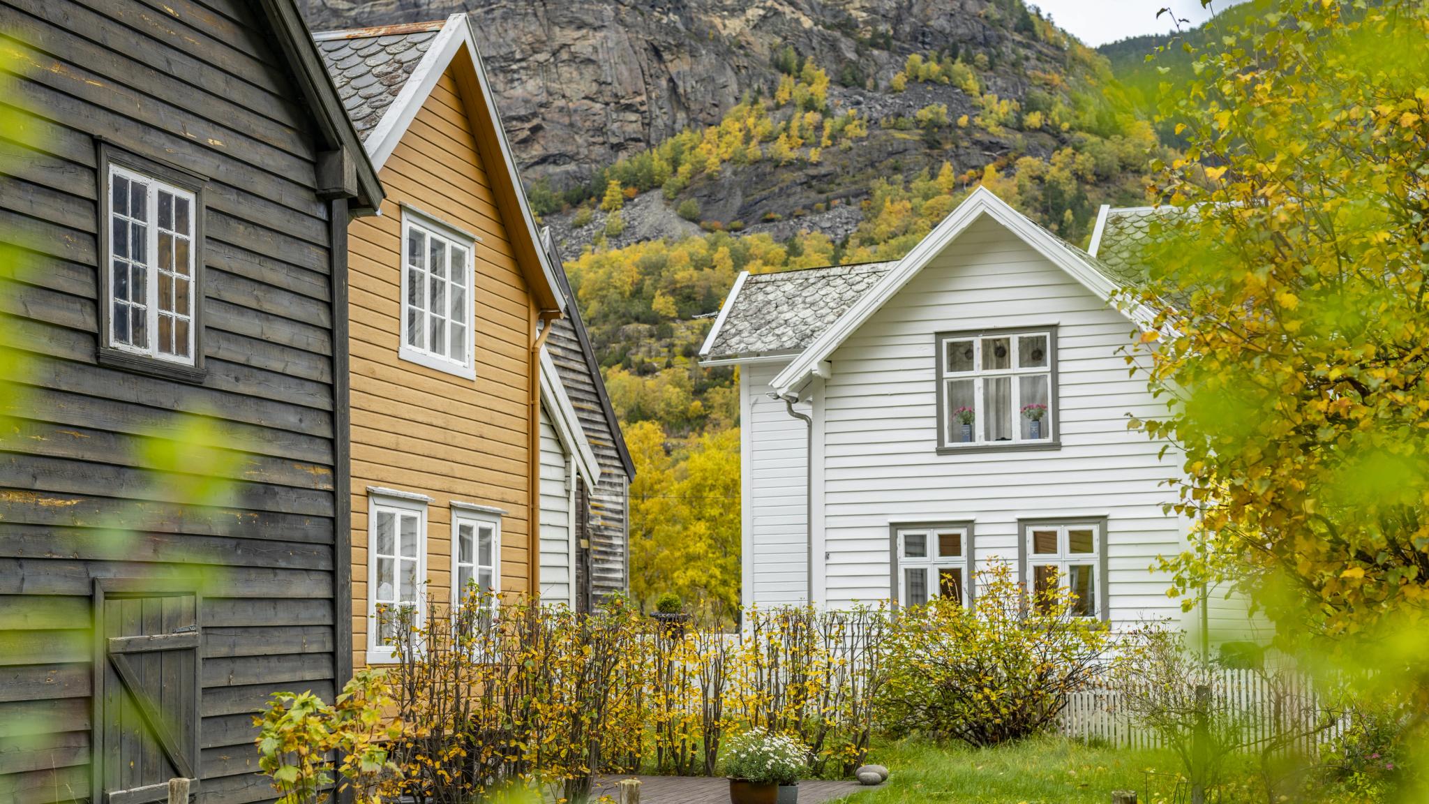 Lærdalsøyri, the marketplace for Indre Sogn, Fjord Norway
