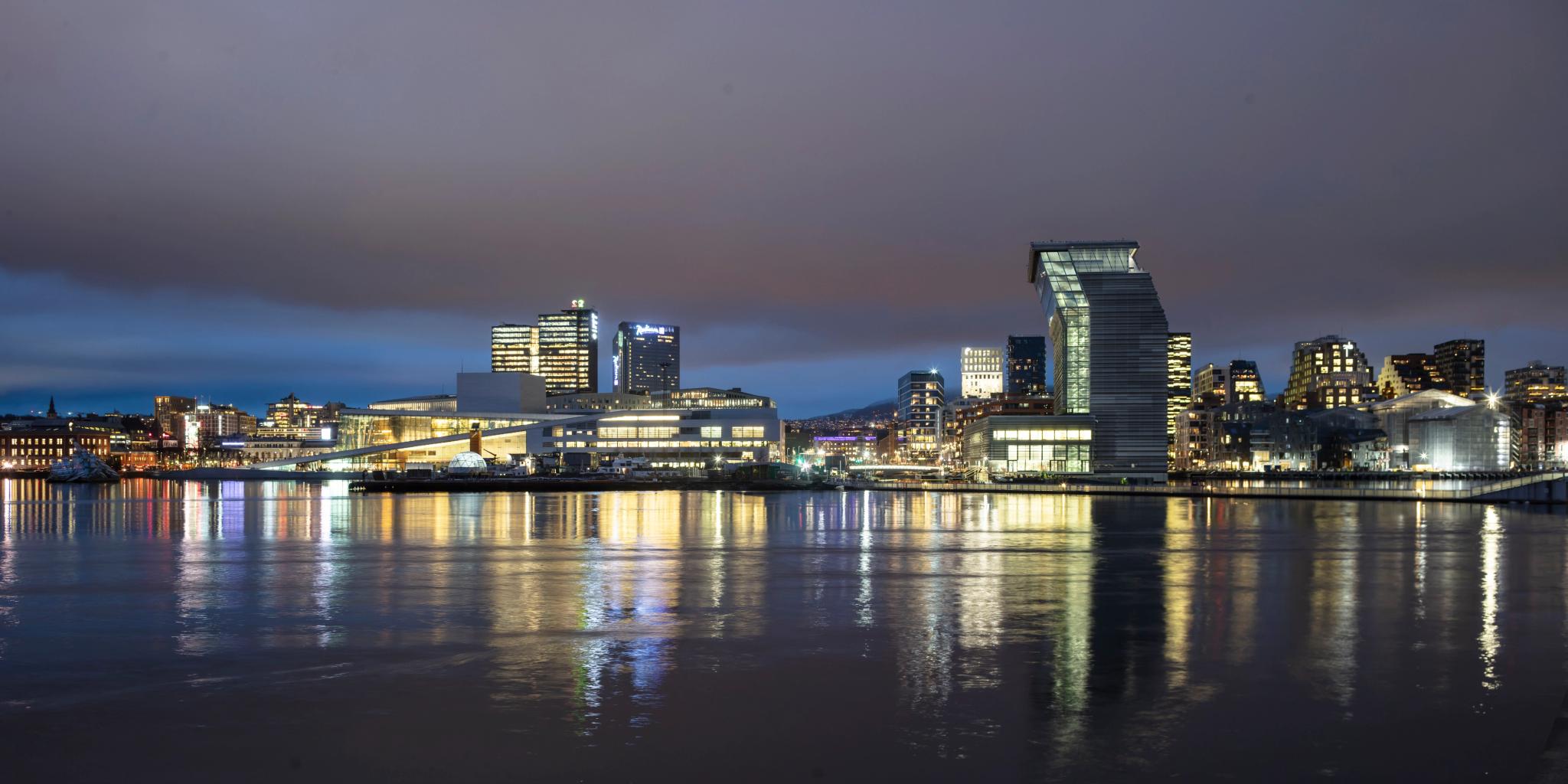 The new Munch museum stands out in the Oslo skyline, Eastern Norway