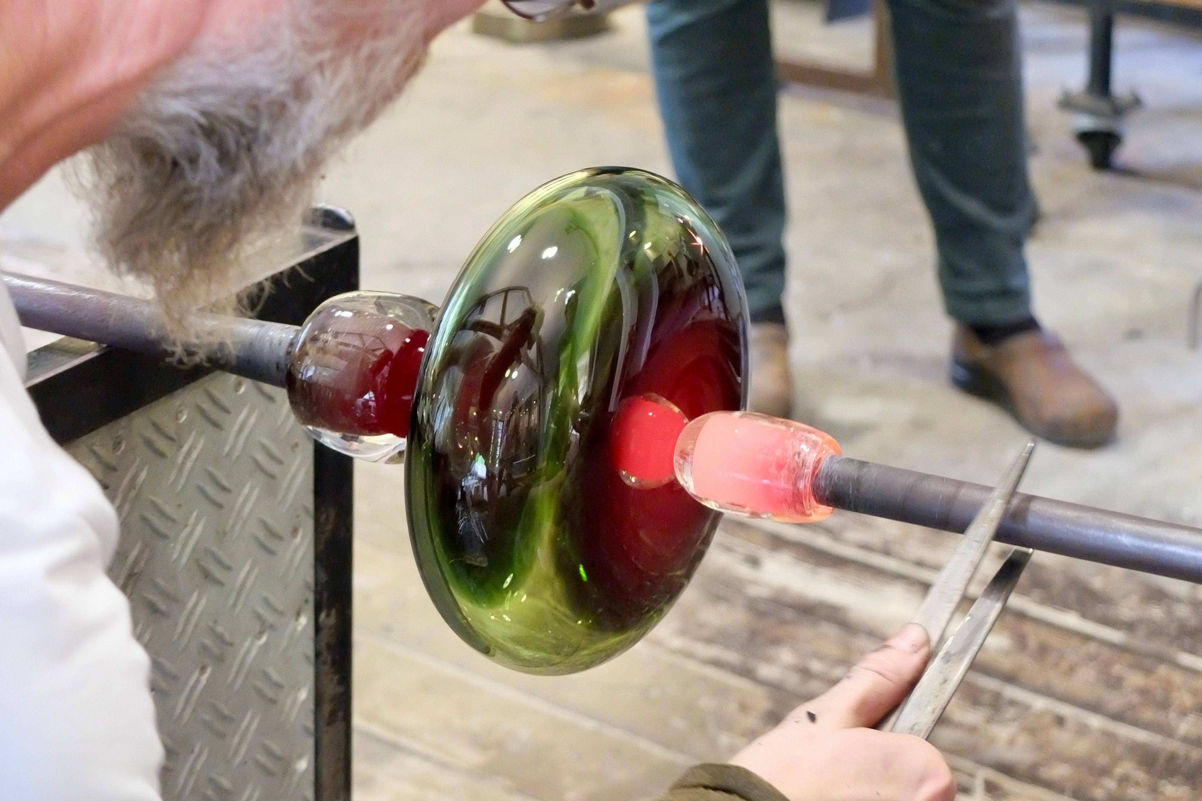 Handcrafted glass art at Bærums Verk in Lommedalen