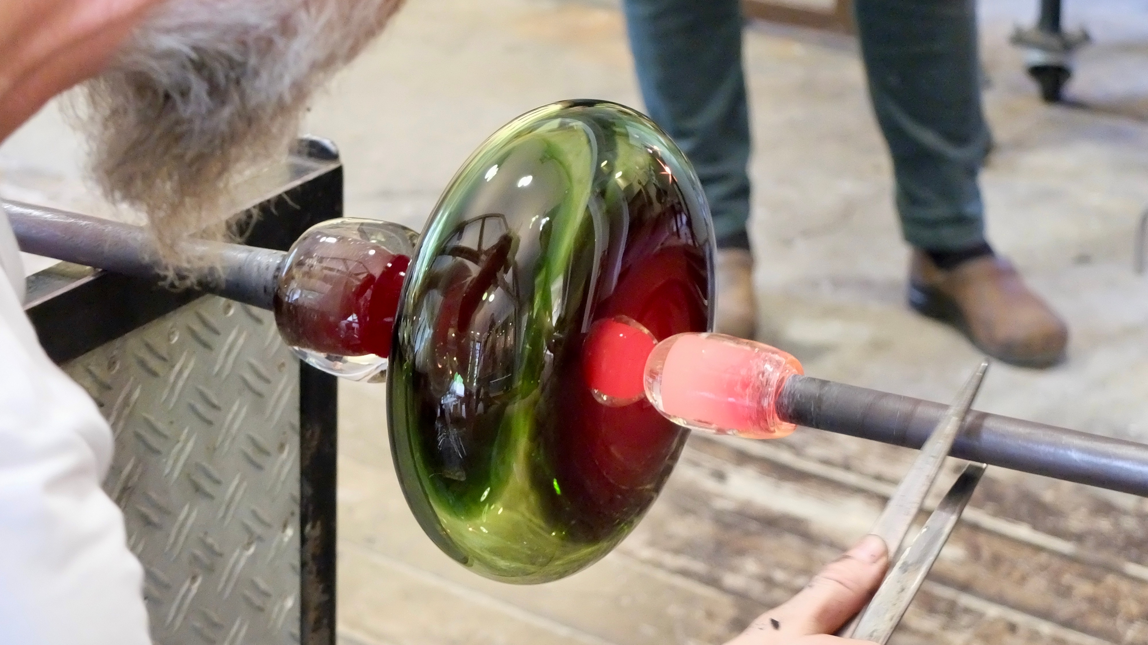 Handcrafted glass art at Bærums Verk in Lommedalen