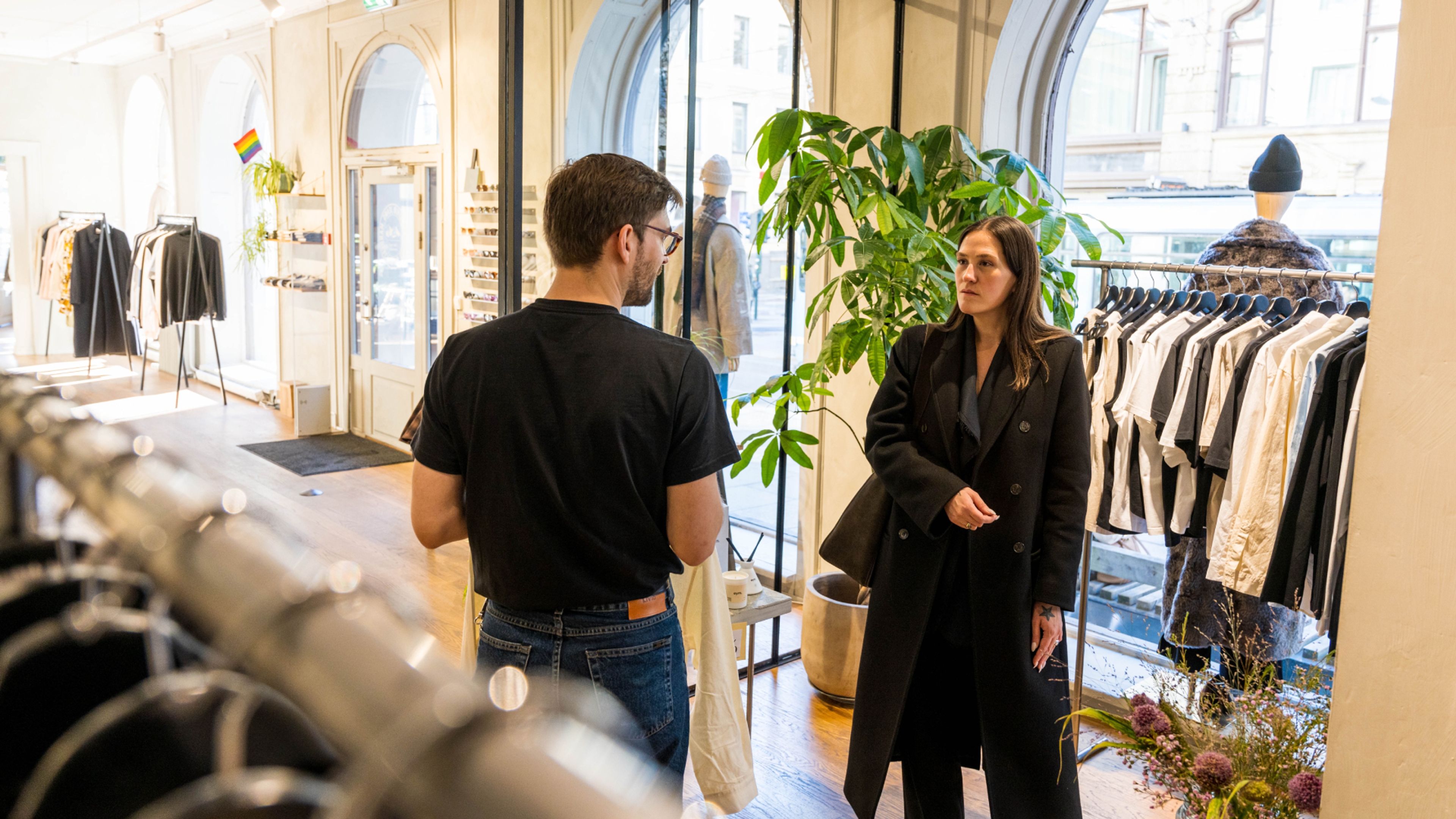 Ida Elise Eide Einarsdottir visiting Livid store in Oslo