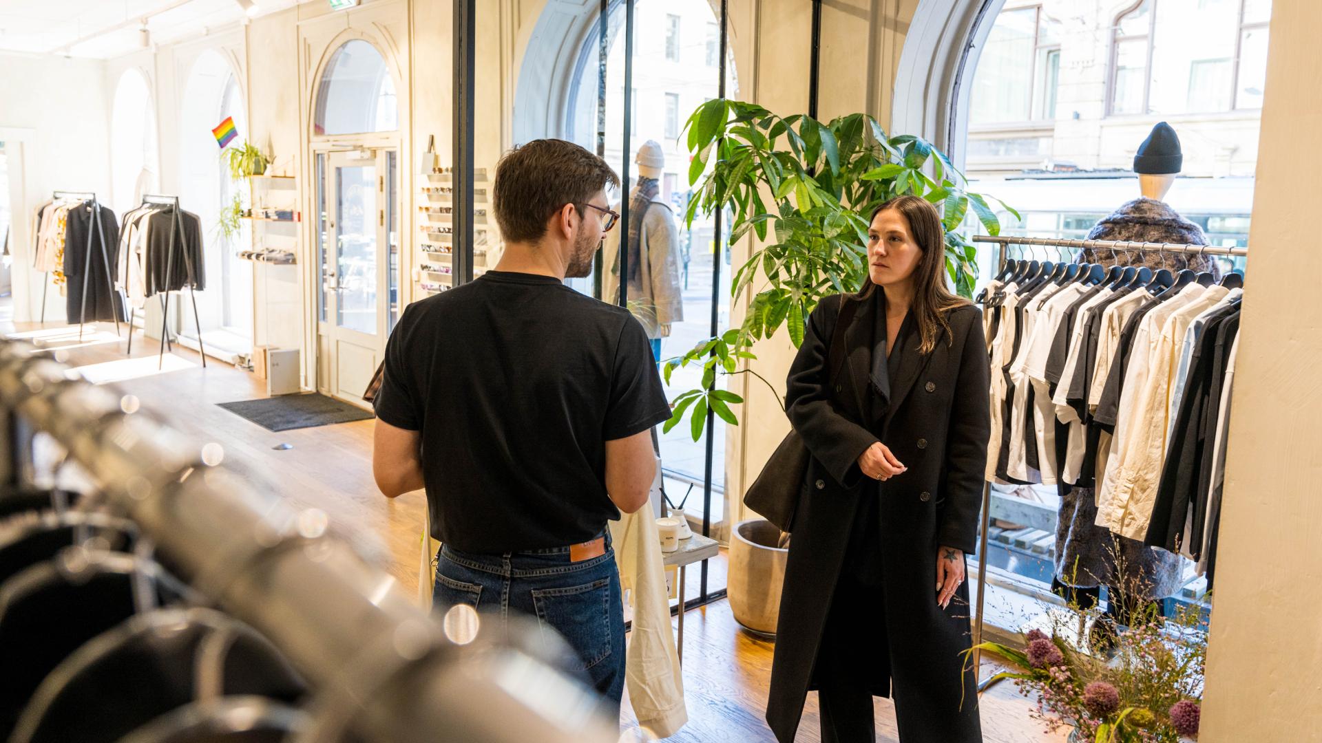 Ida Elise Eide Einarsdottir visiting Livid store in Oslo