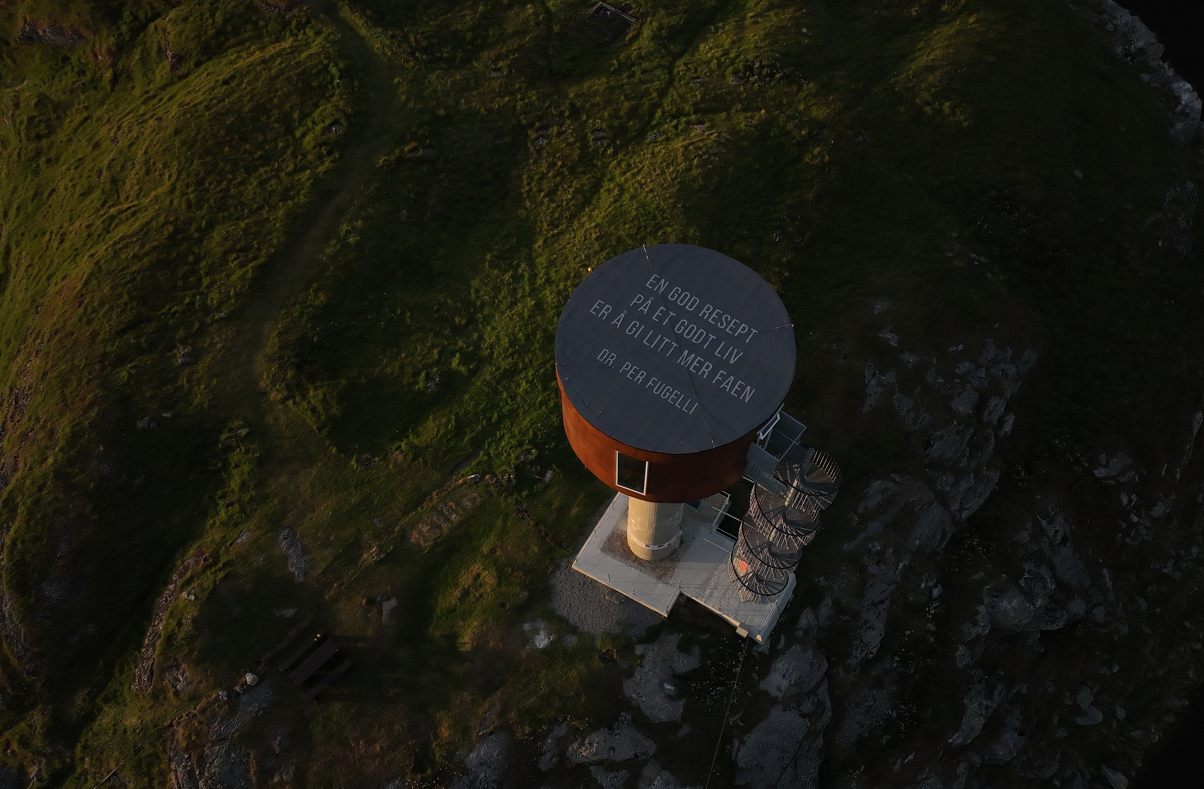 Taket på Ettertanken på Røst i Lofoten