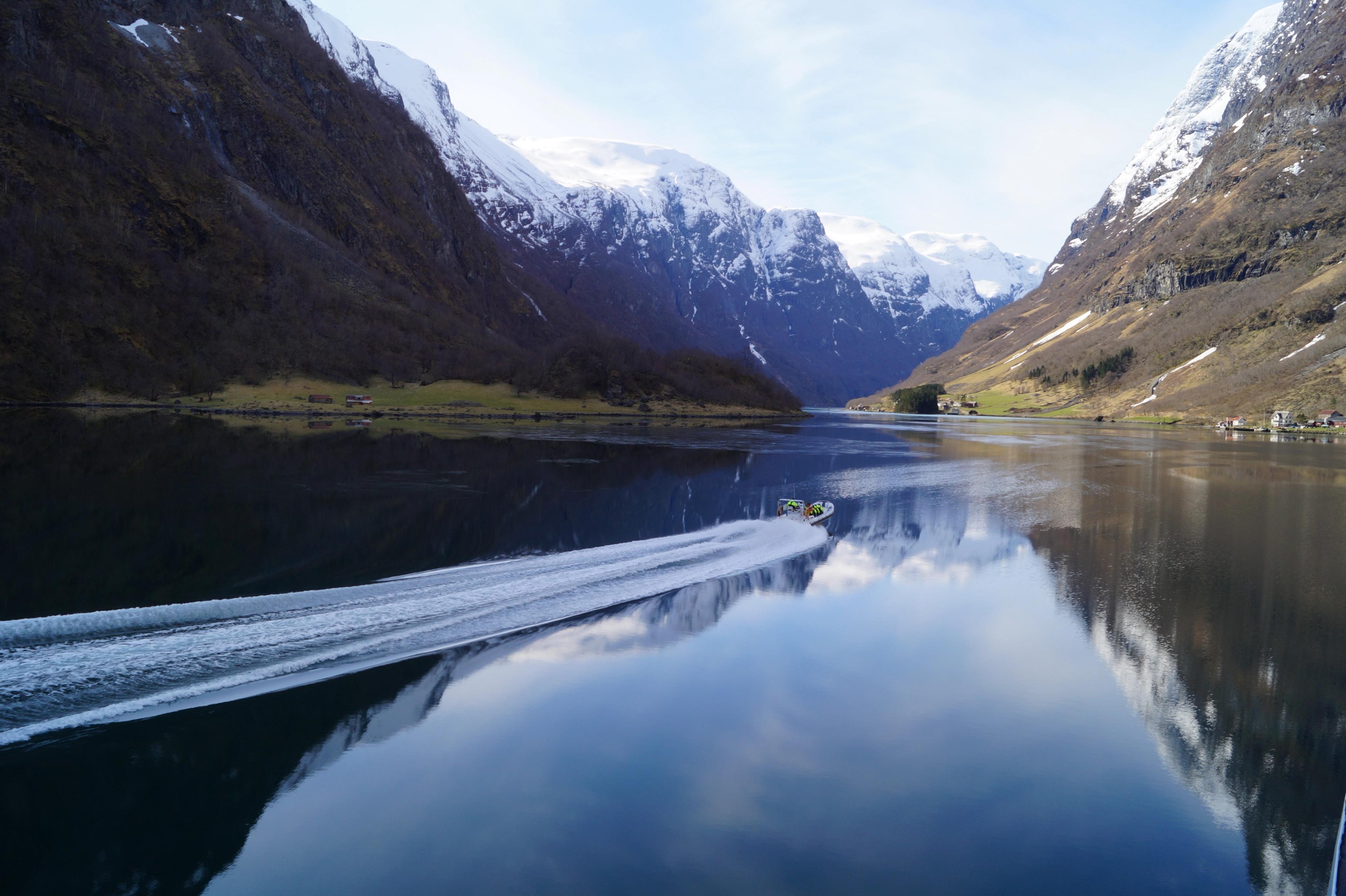 Rib boat on Nærøyfjorden