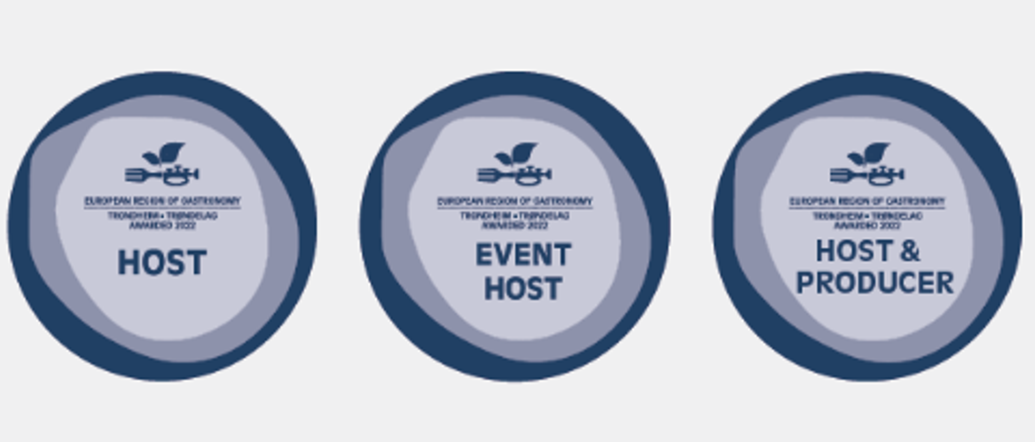 Signs for the European Region of Gastronomy 2022