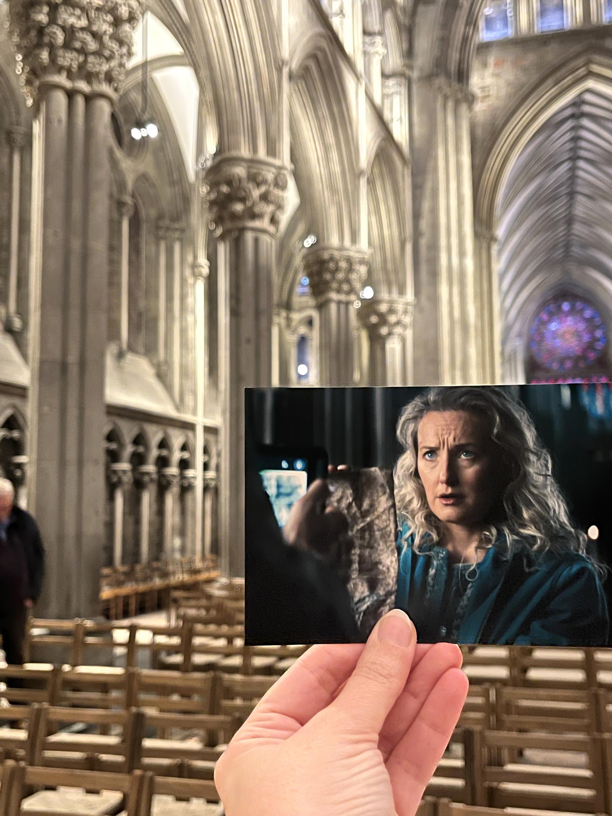 Troll 2 film scene in Nidarosdomen Cathedral, Trondheim
