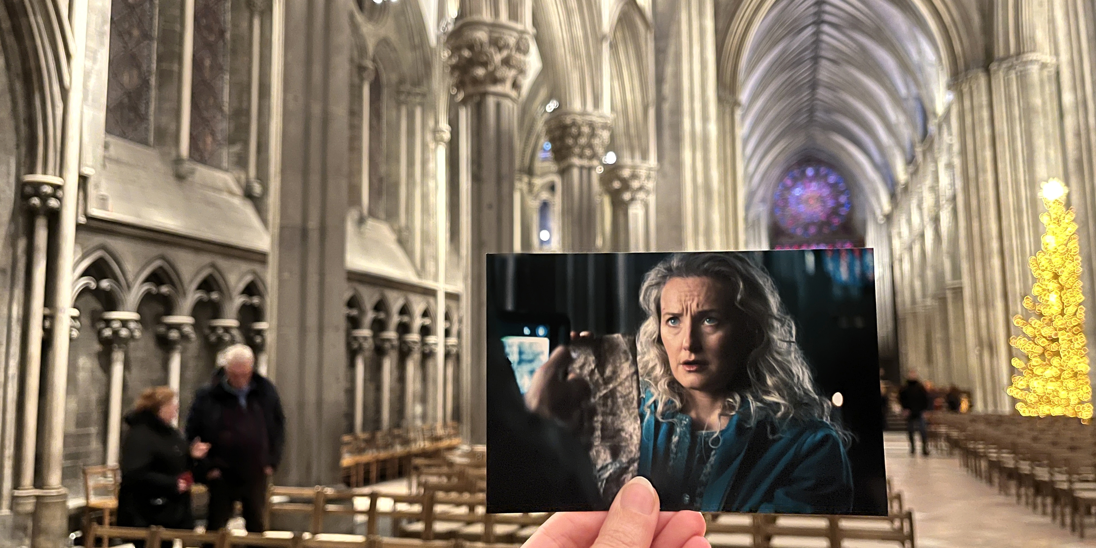 Troll 2 film scene in Nidarosdomen Cathedral, Trondheim