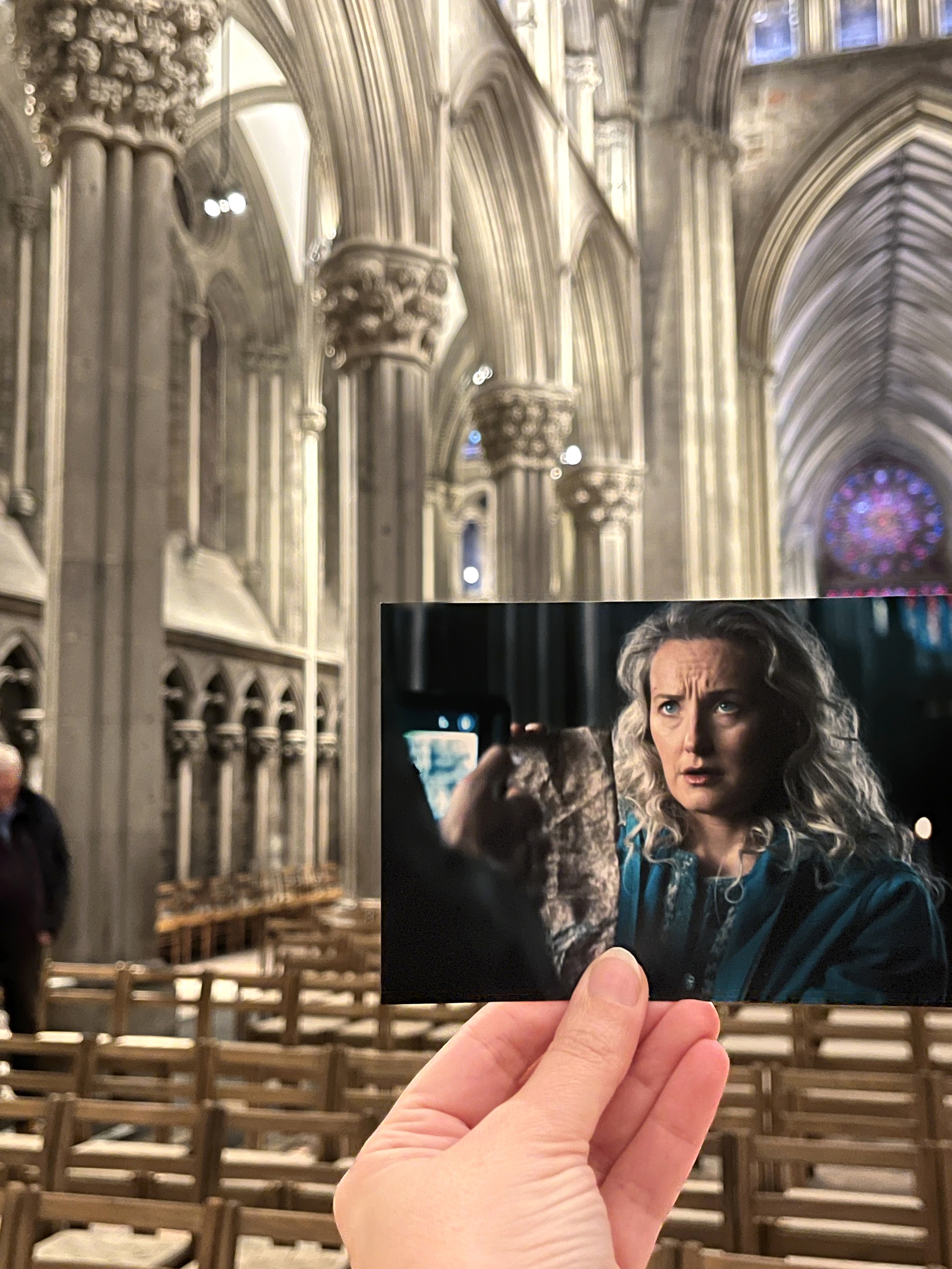 Troll 2 film scene in Nidarosdomen Cathedral, Trondheim