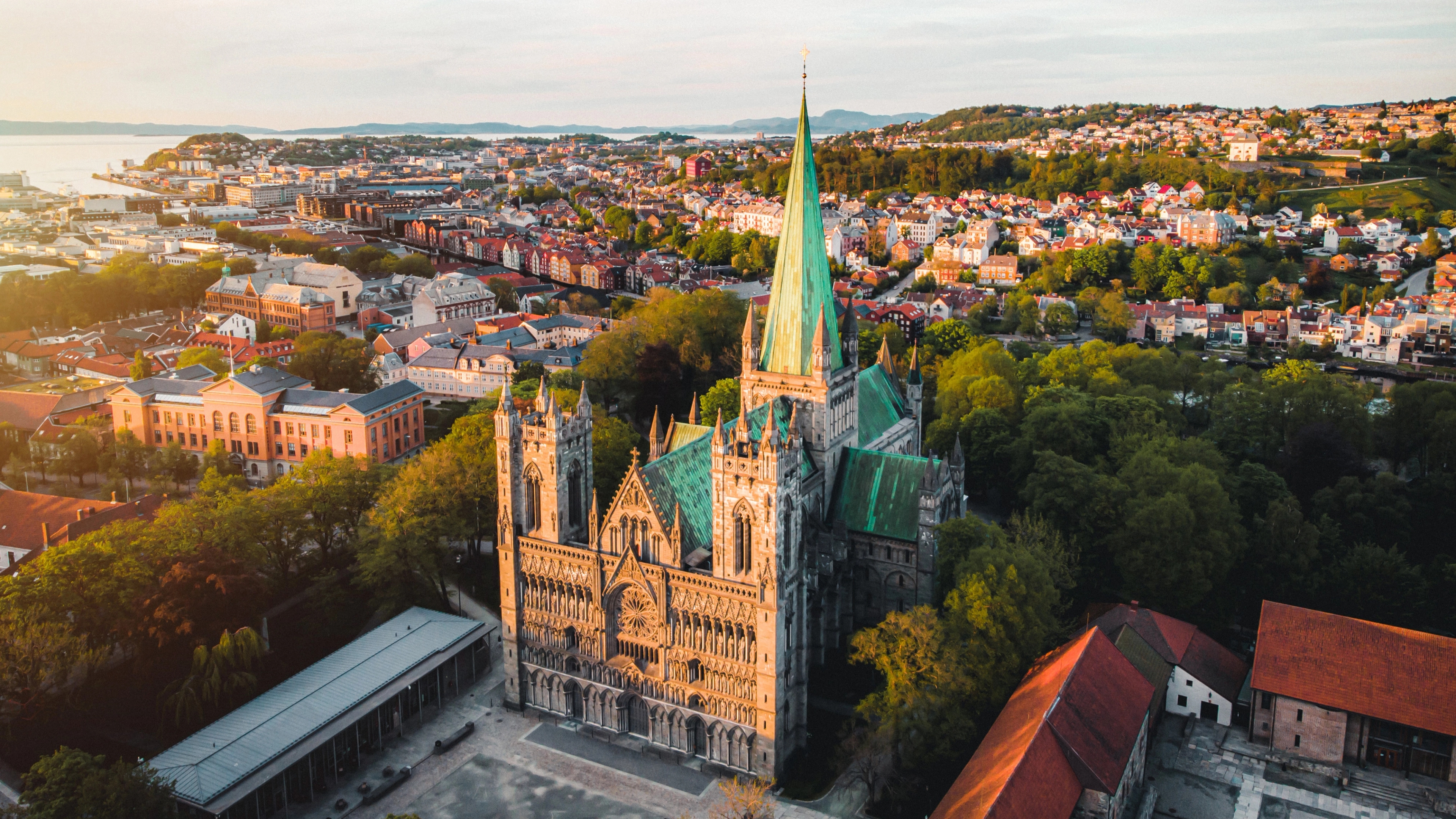 The Nidarosdomen cathedral in Trondheim, Trøndelag