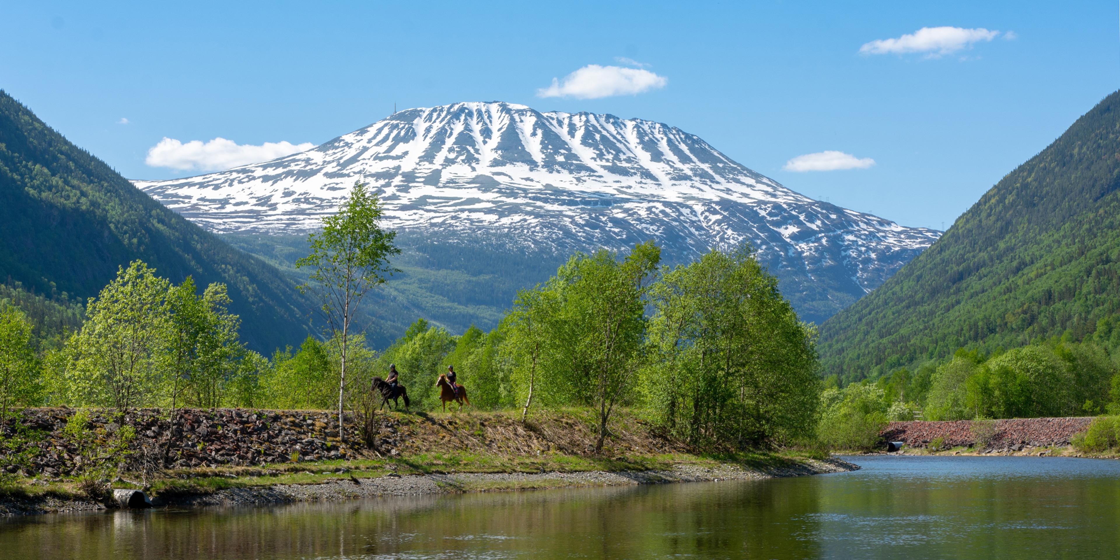 Gaustatoppen i Rjukan, Telemark i Norge