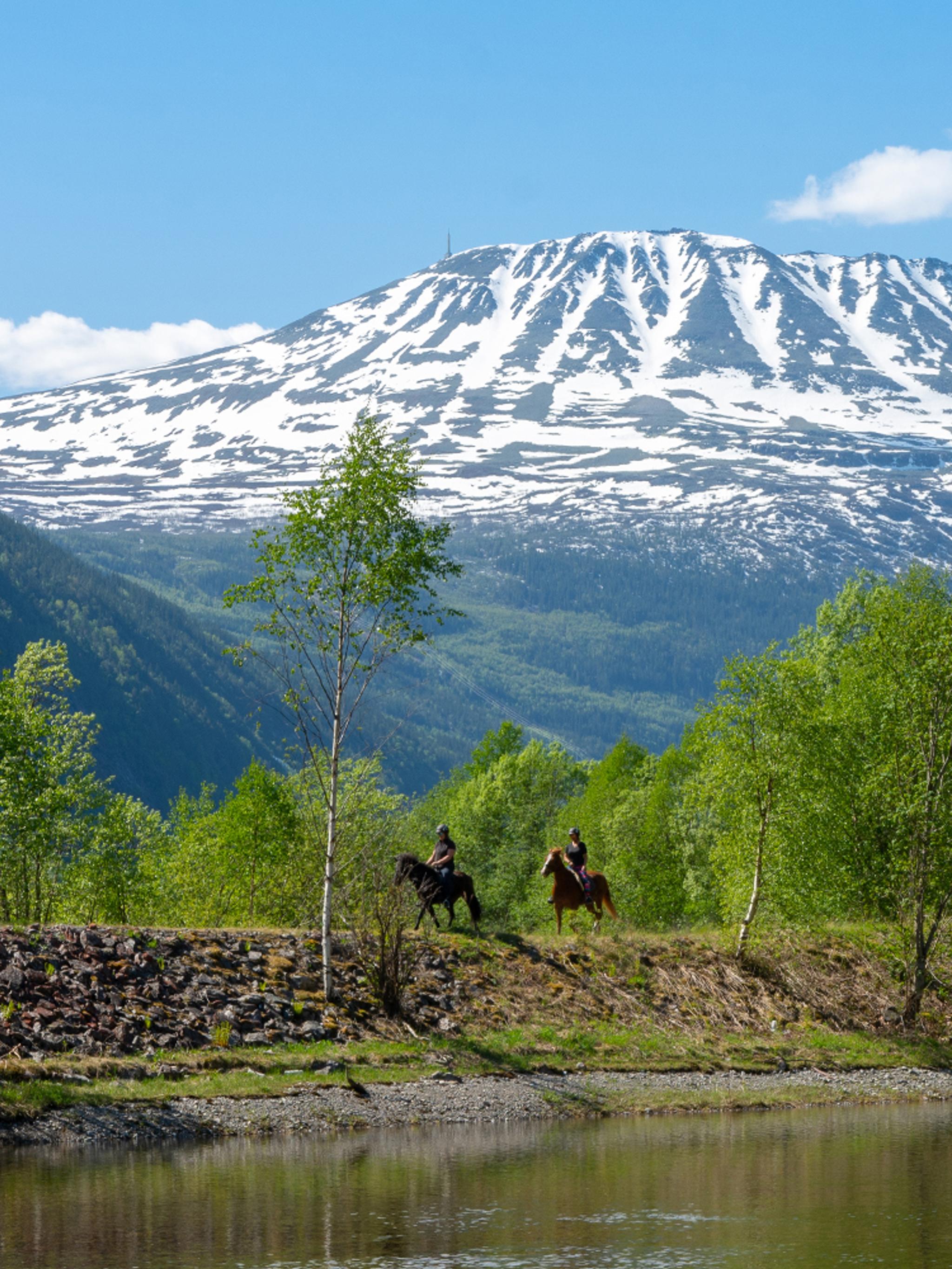 Gaustatoppen i Rjukan i Telemark i regionen Østlandet (östra Norge)