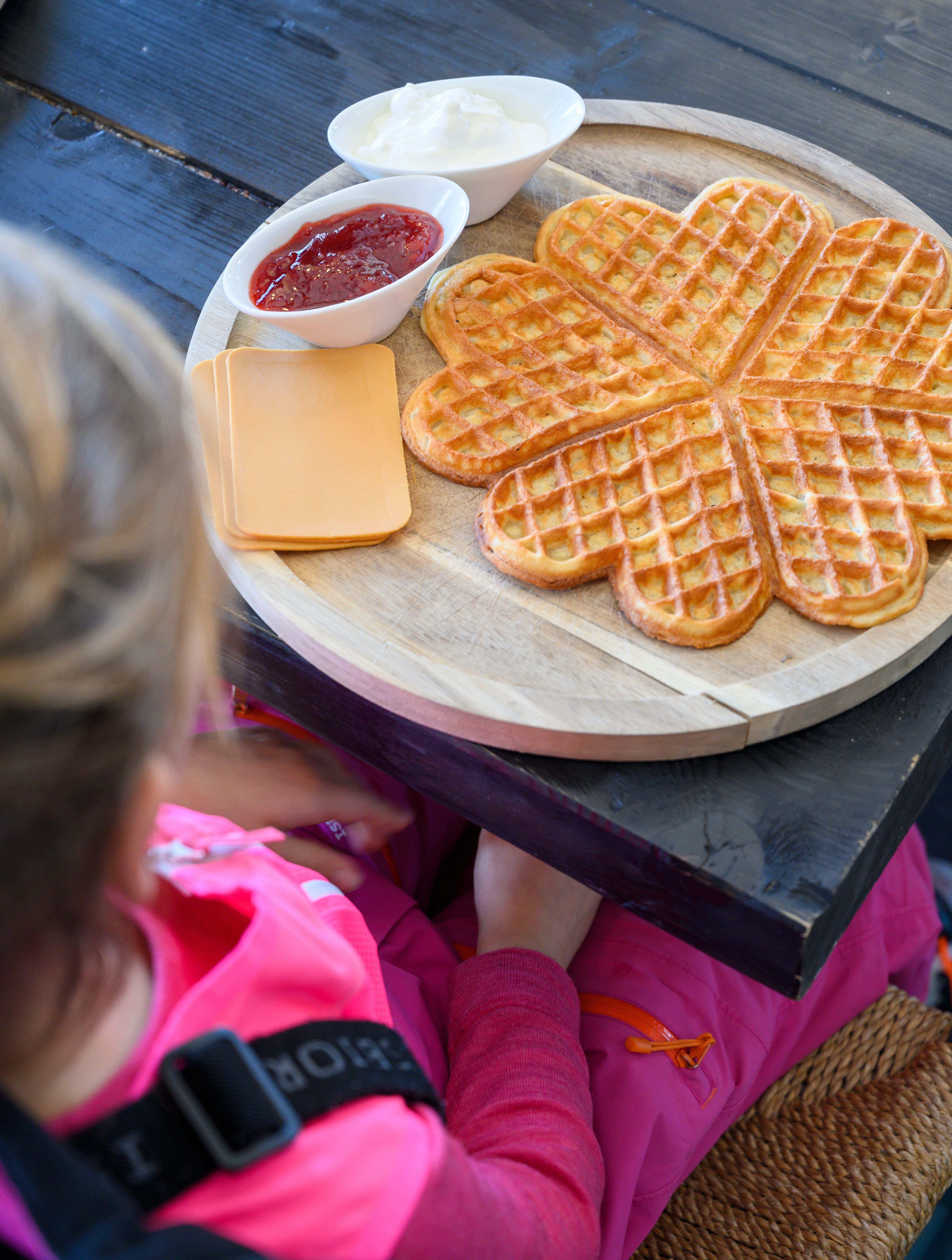 Waffle break at Narvikfjellet
