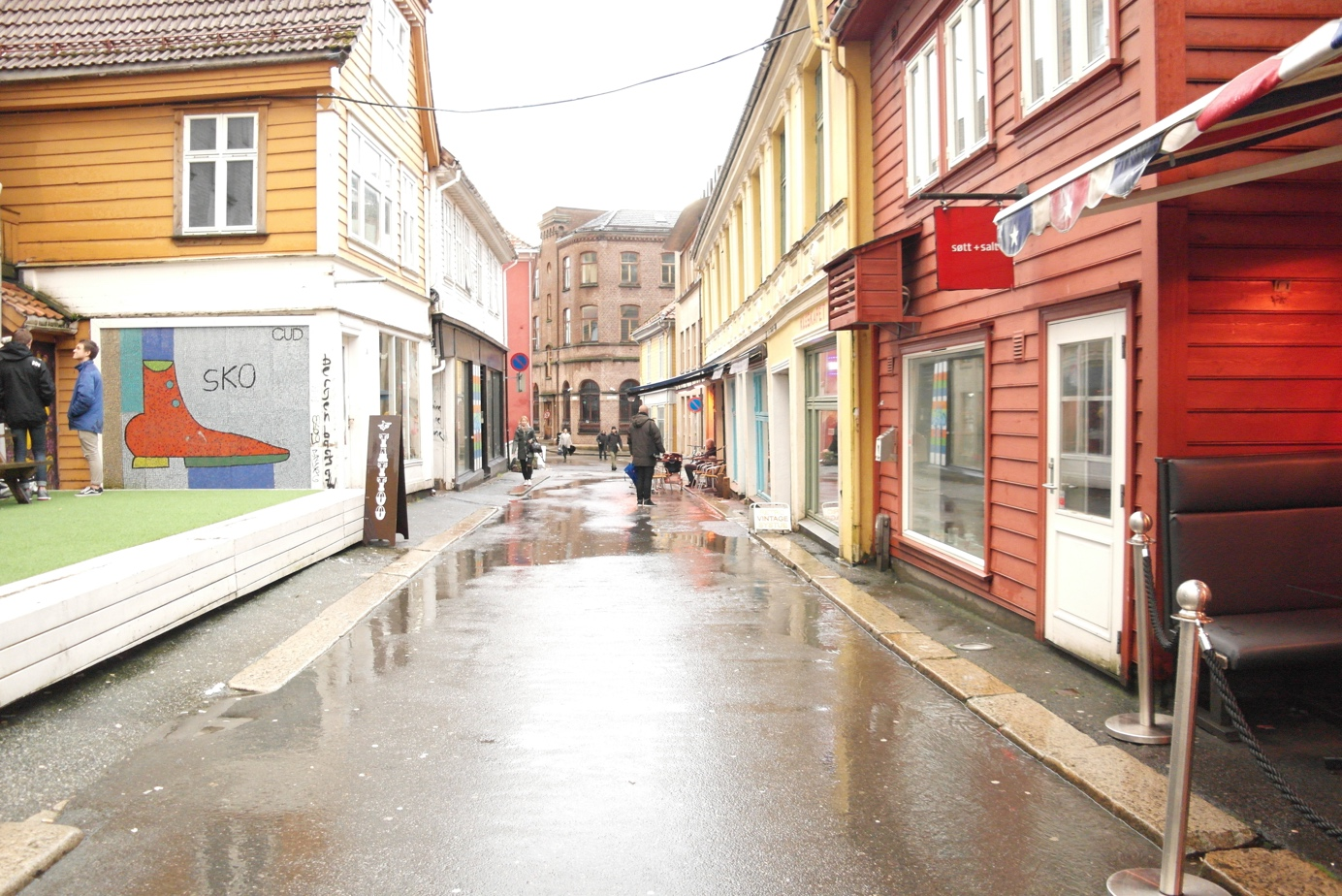 Skostredet i Bergen på Vestlandet