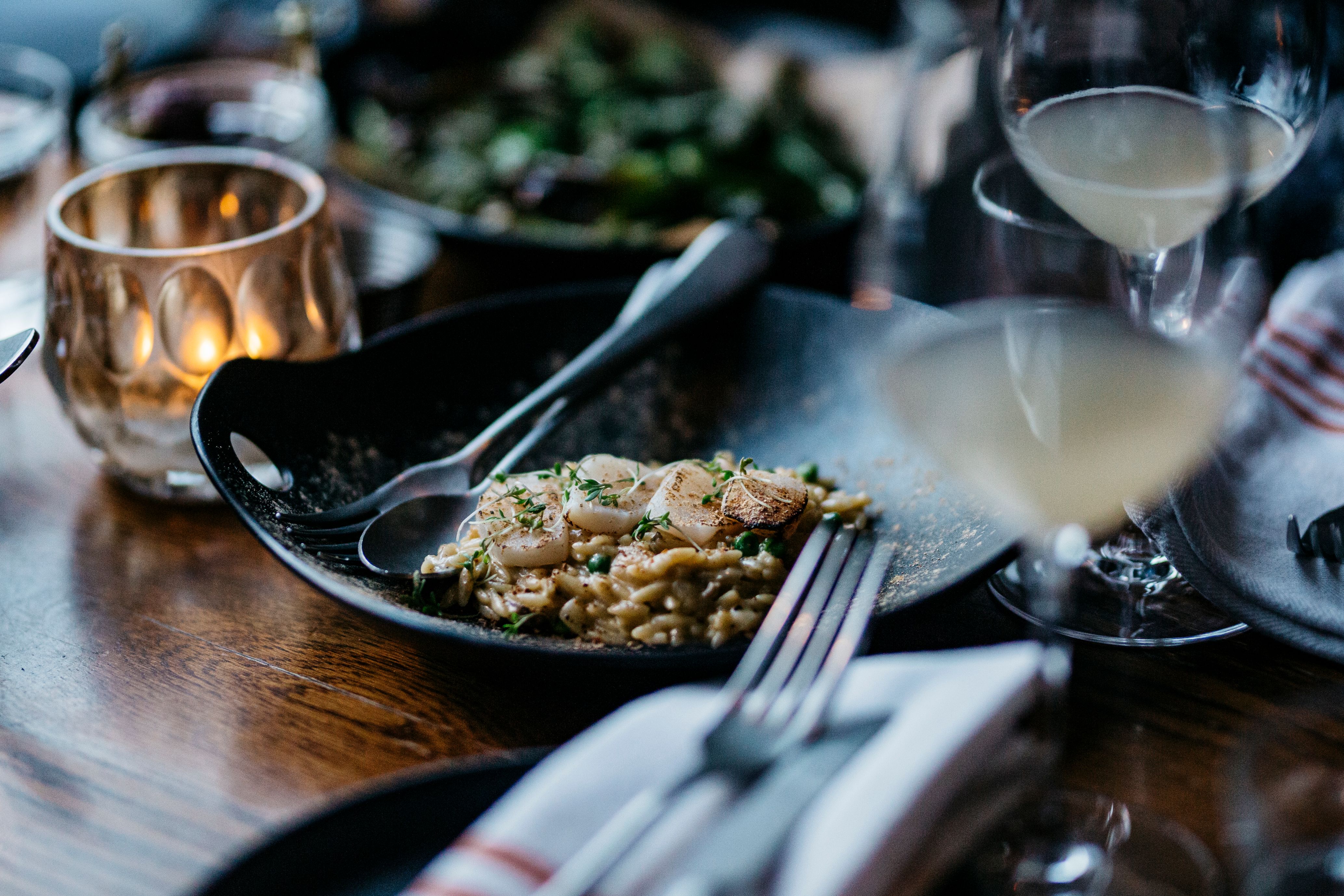 Seafood from the restaurant Larsen mat og vinbar in Bodø, Nordland, Northern Norway.