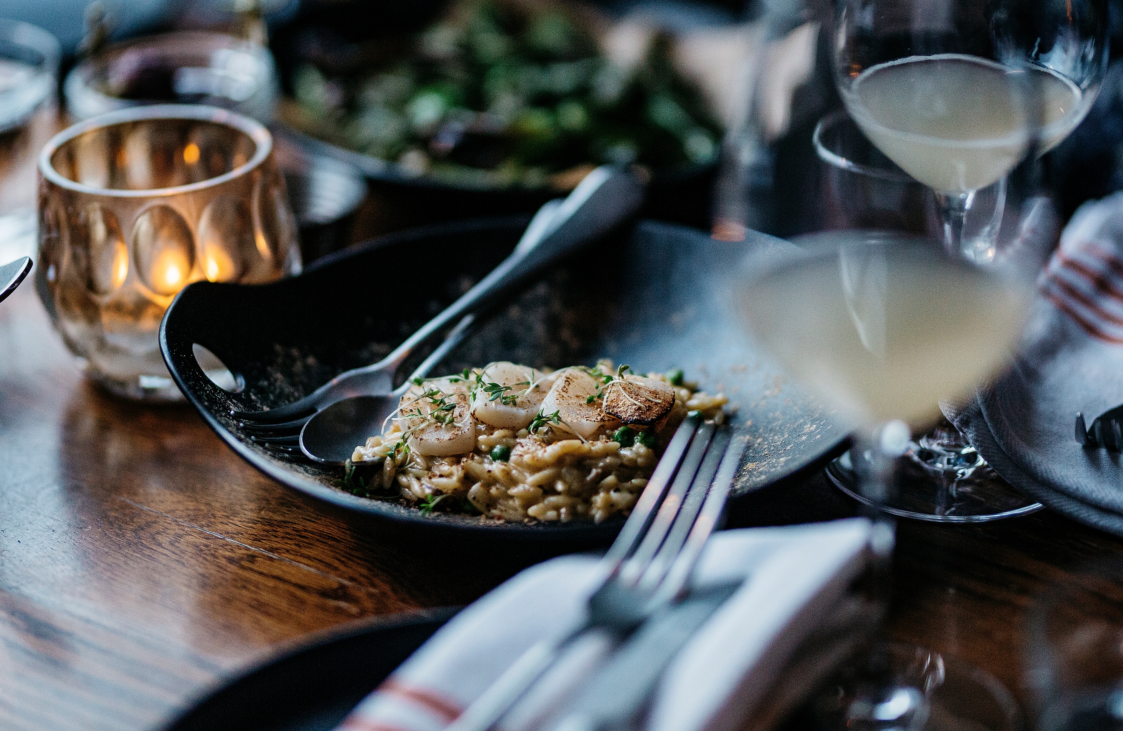 Seafood from the restaurant Larsen mat og vinbar in Bodø, Nordland, Northern Norway.
