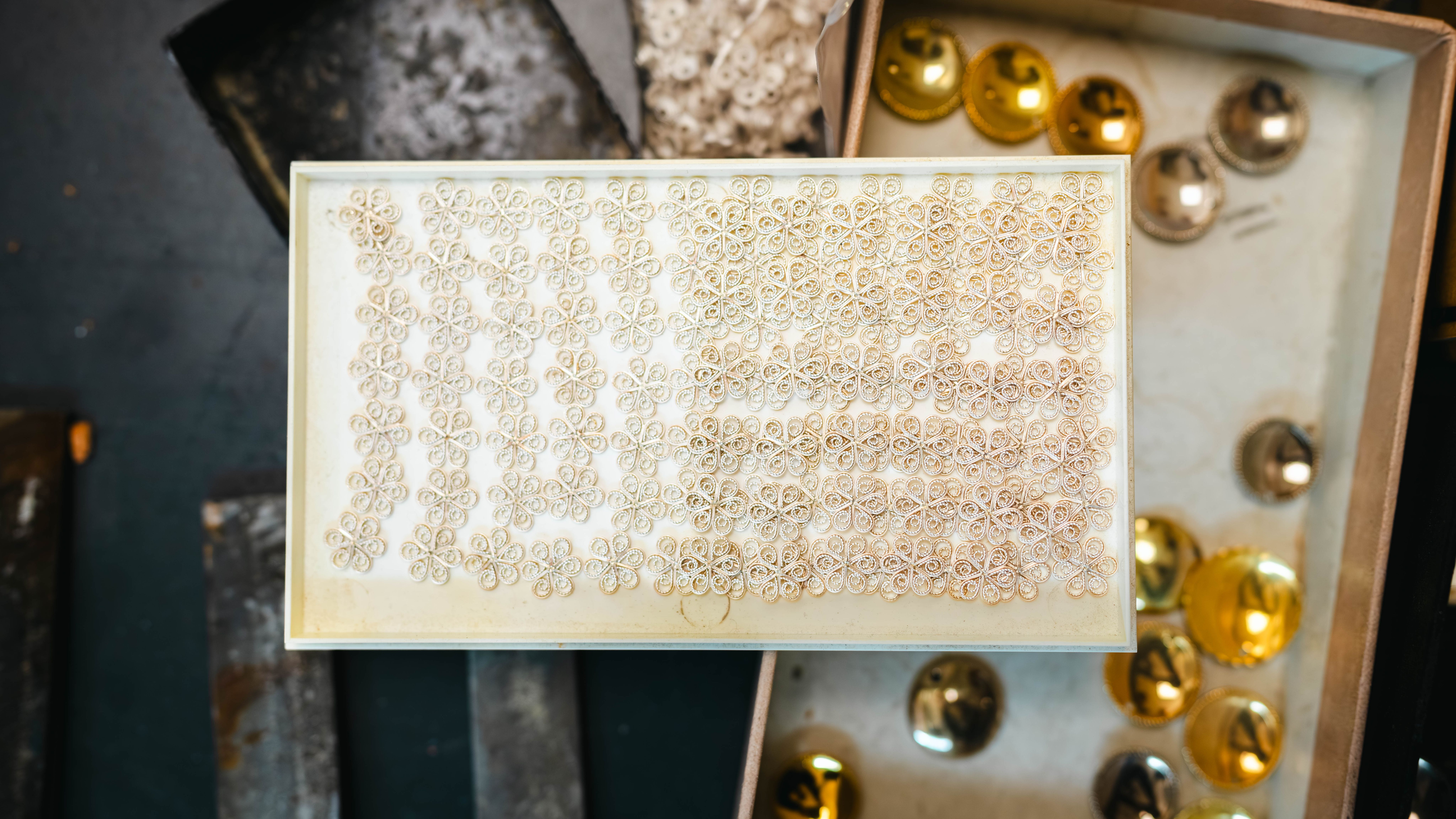 Søljer (bunad brooch) in the making in the workshop at RysstadSylv