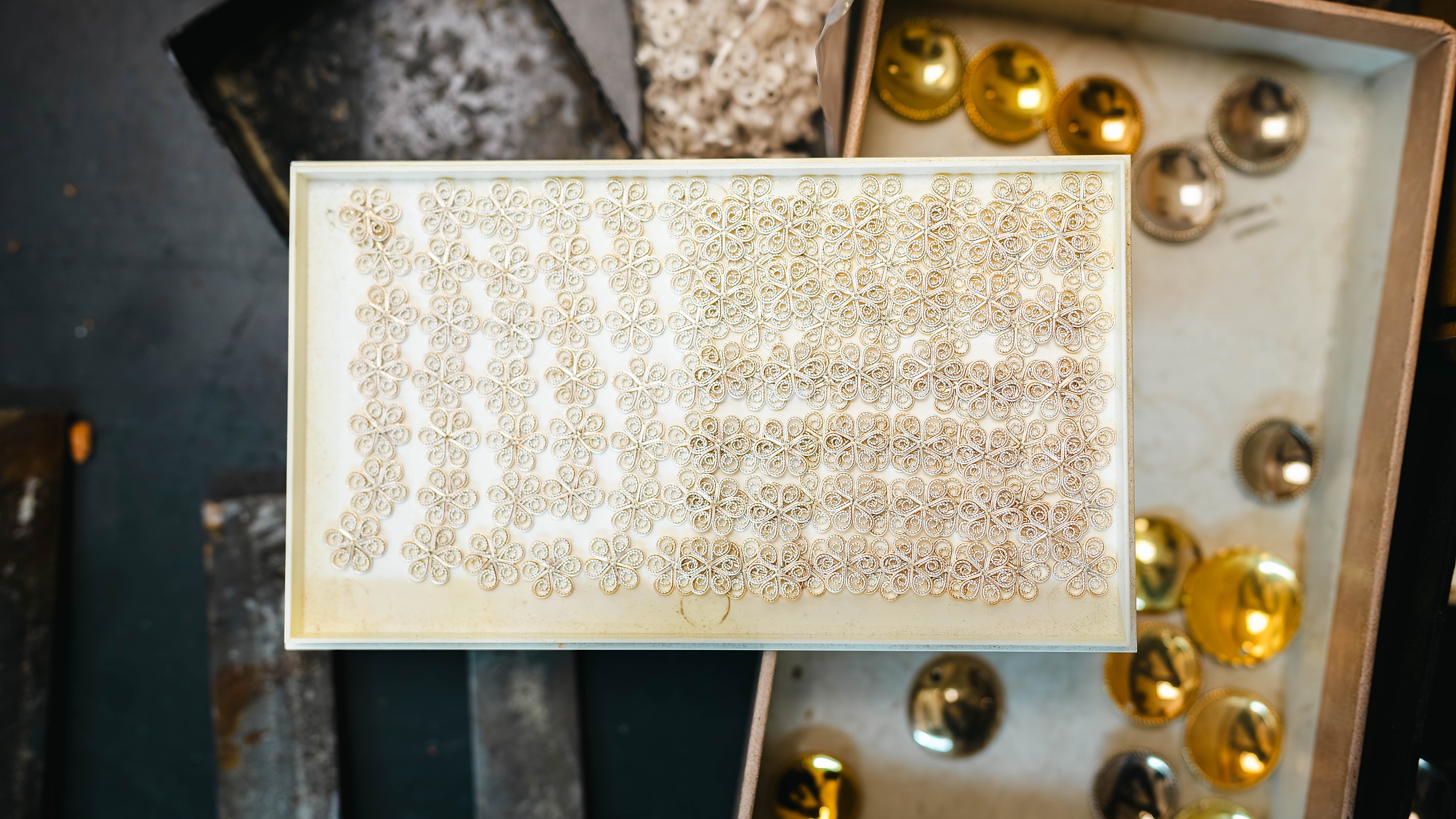 Søljer (bunad brooch) in the making in the workshop at RysstadSylv