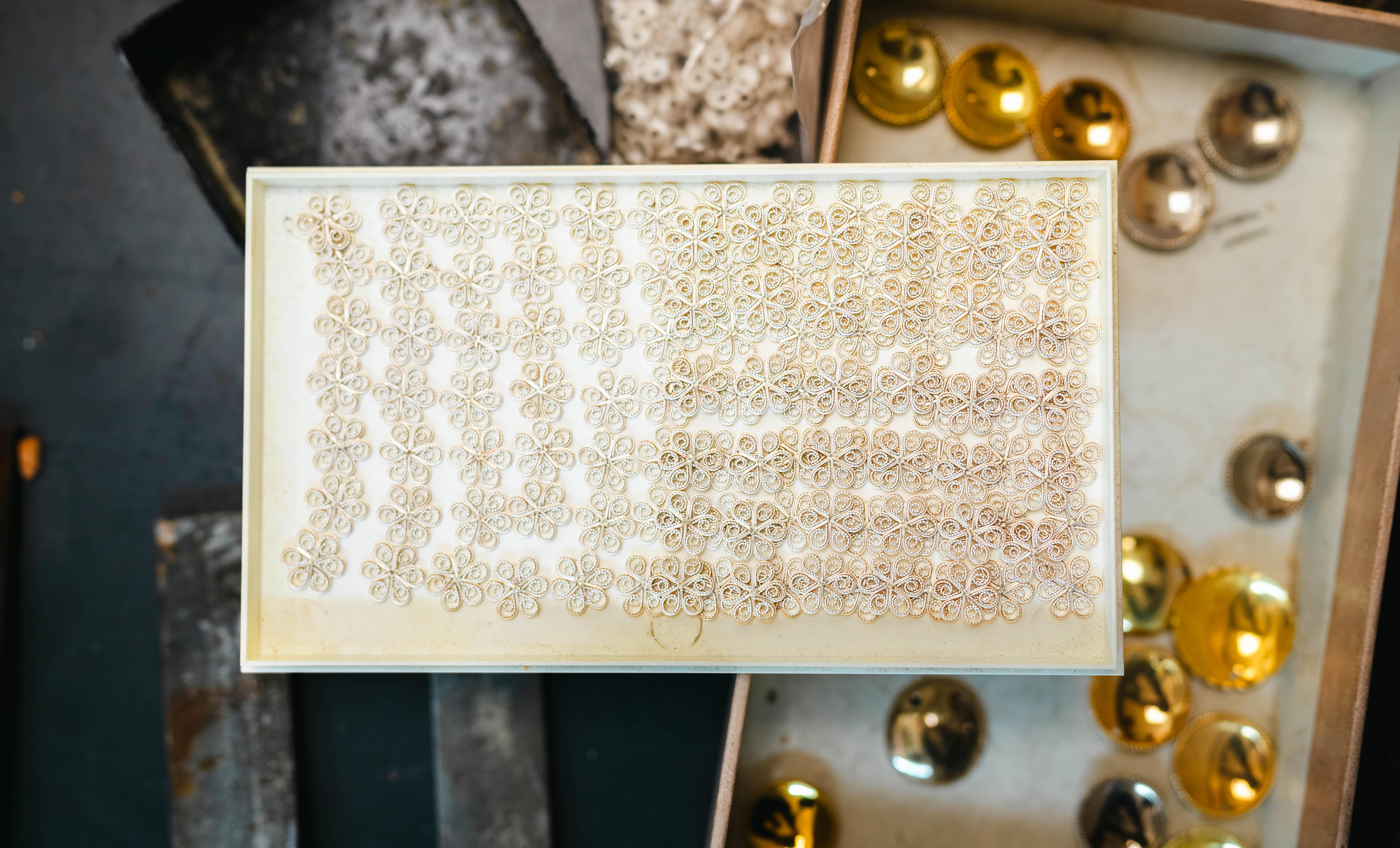 Søljer (bunad brooch) in the making in the workshop at RysstadSylv