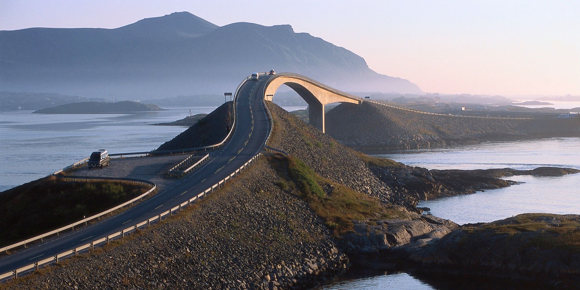 The Norwegian Scenic Route Atlanterhavsvegen in Northwest