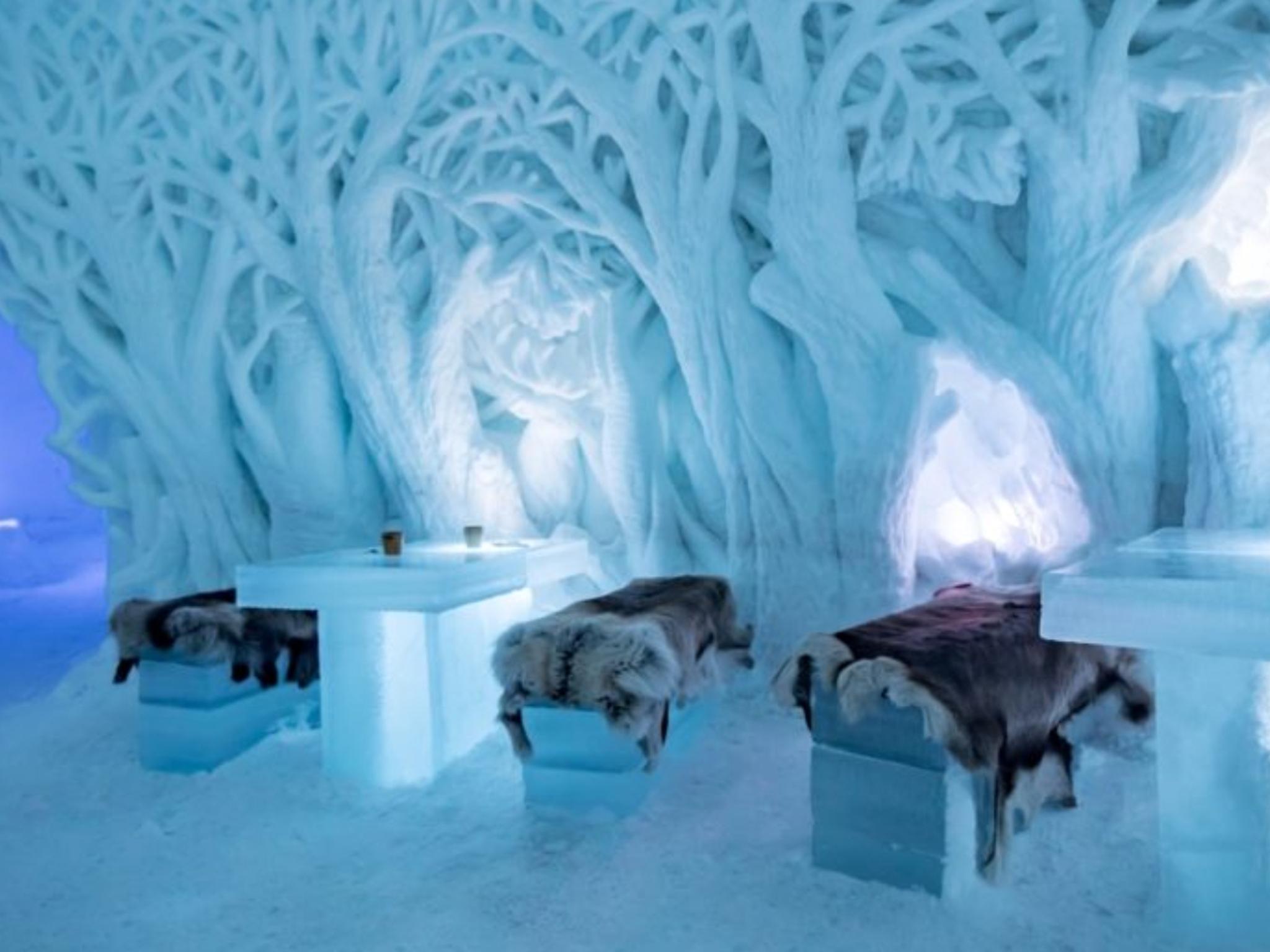 Restaurant at Snowhotel Kirkenes in Northern Norway