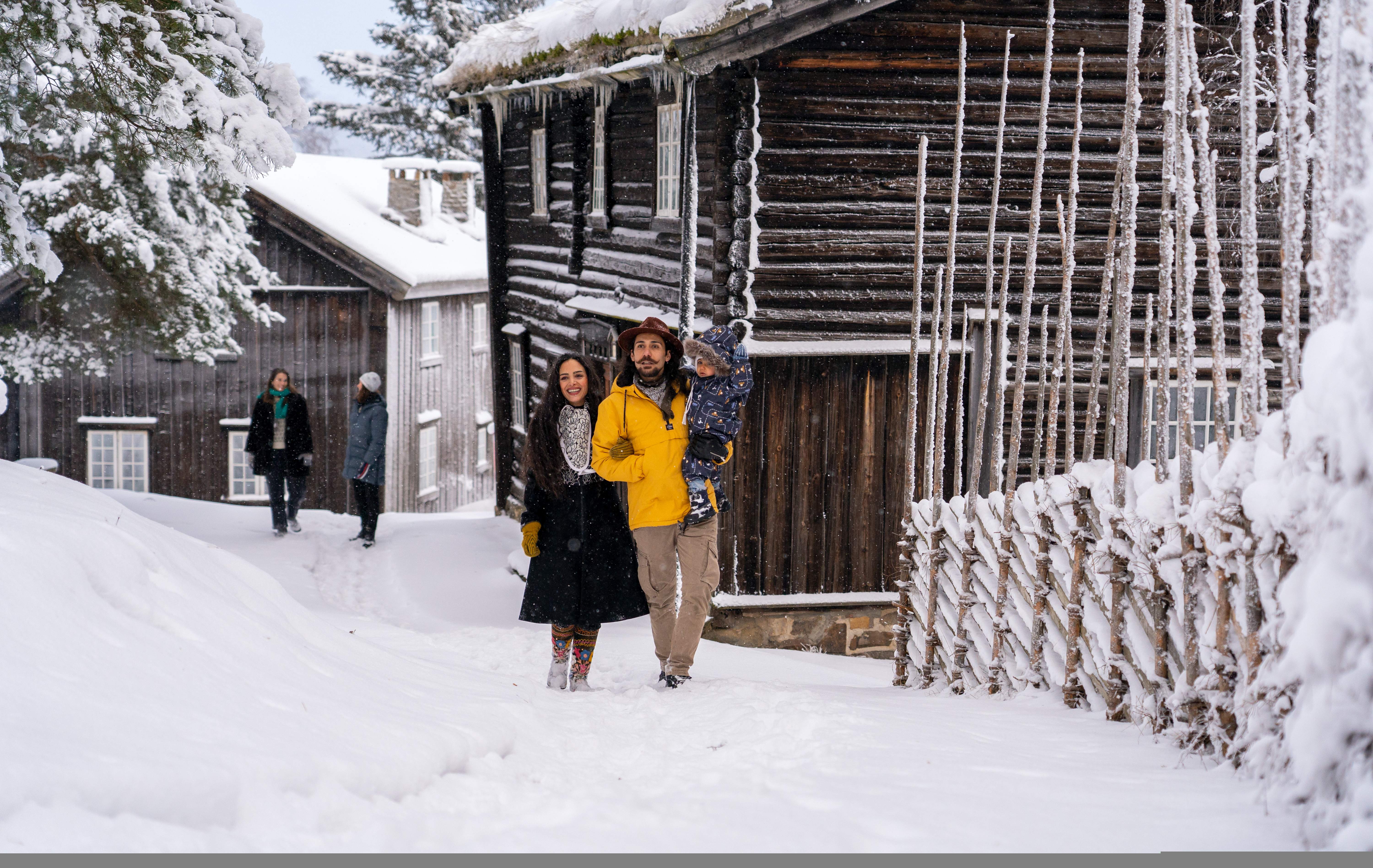 Two people in Hadeland, Eastern Norway