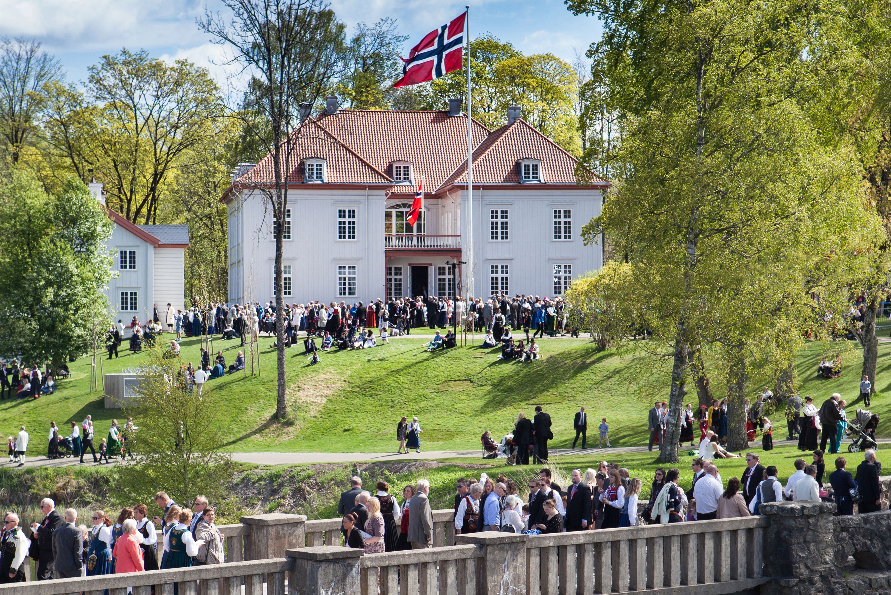 The Eidsvoll building in Romerike, Eastern Norway
