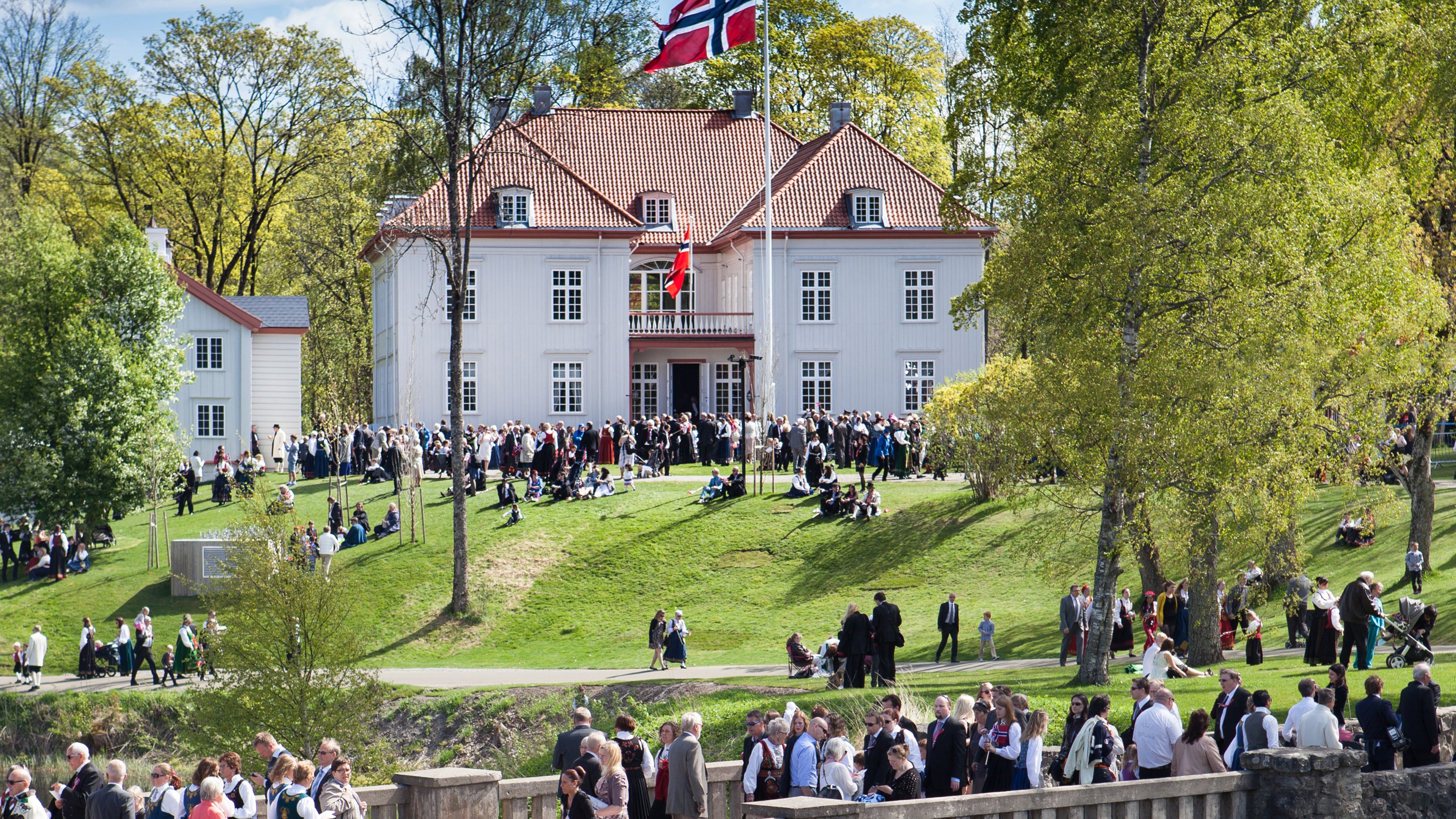 The Eidsvoll building in Romerike, Eastern Norway