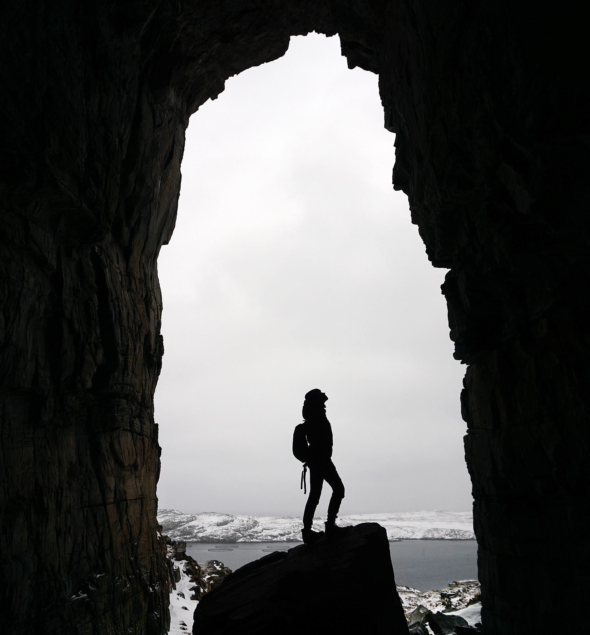 Kirkhellaren in Træna in Helgeland, Northern Norway