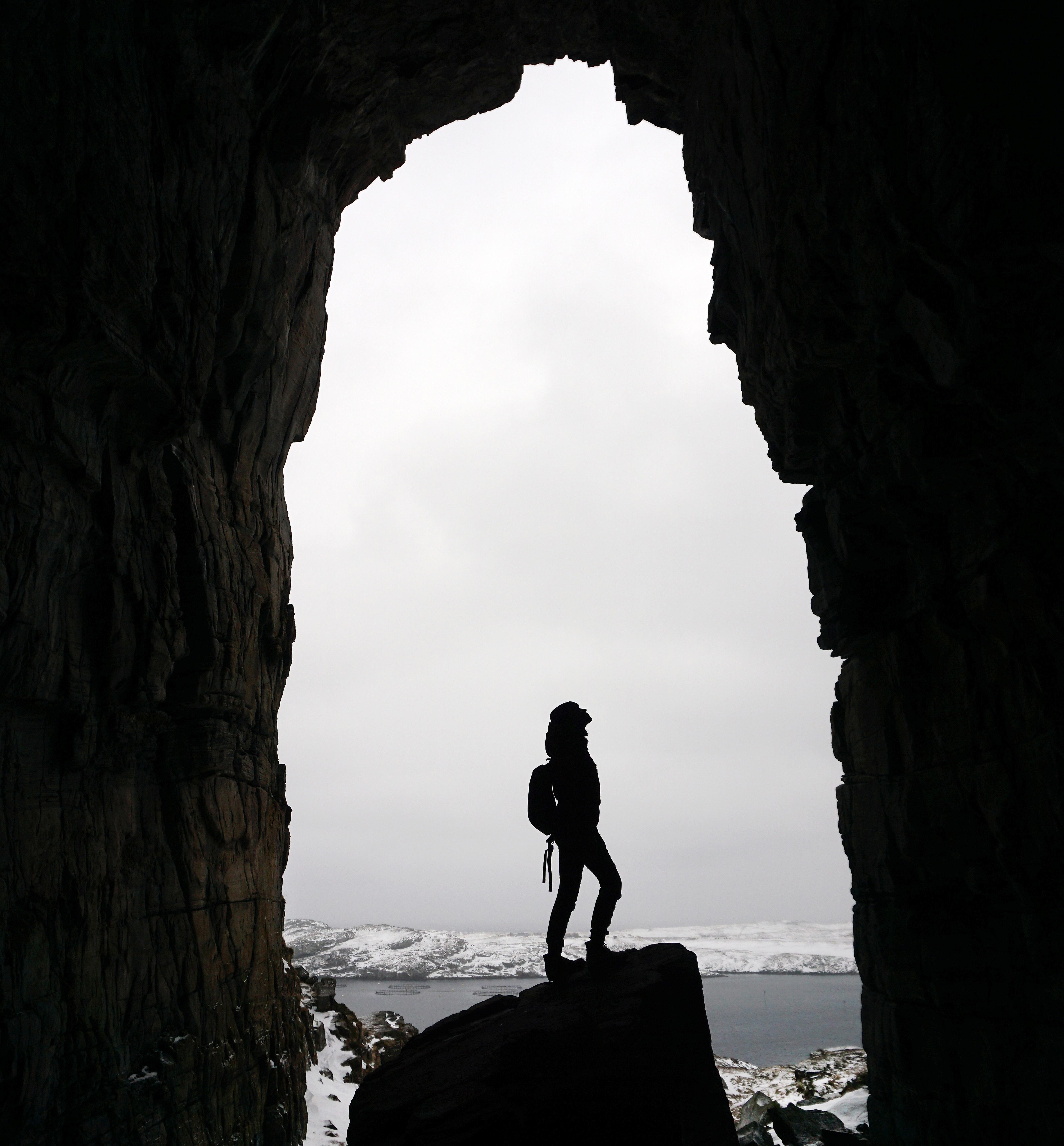 Kirkhellaren in Træna in Helgeland, Northern Norway