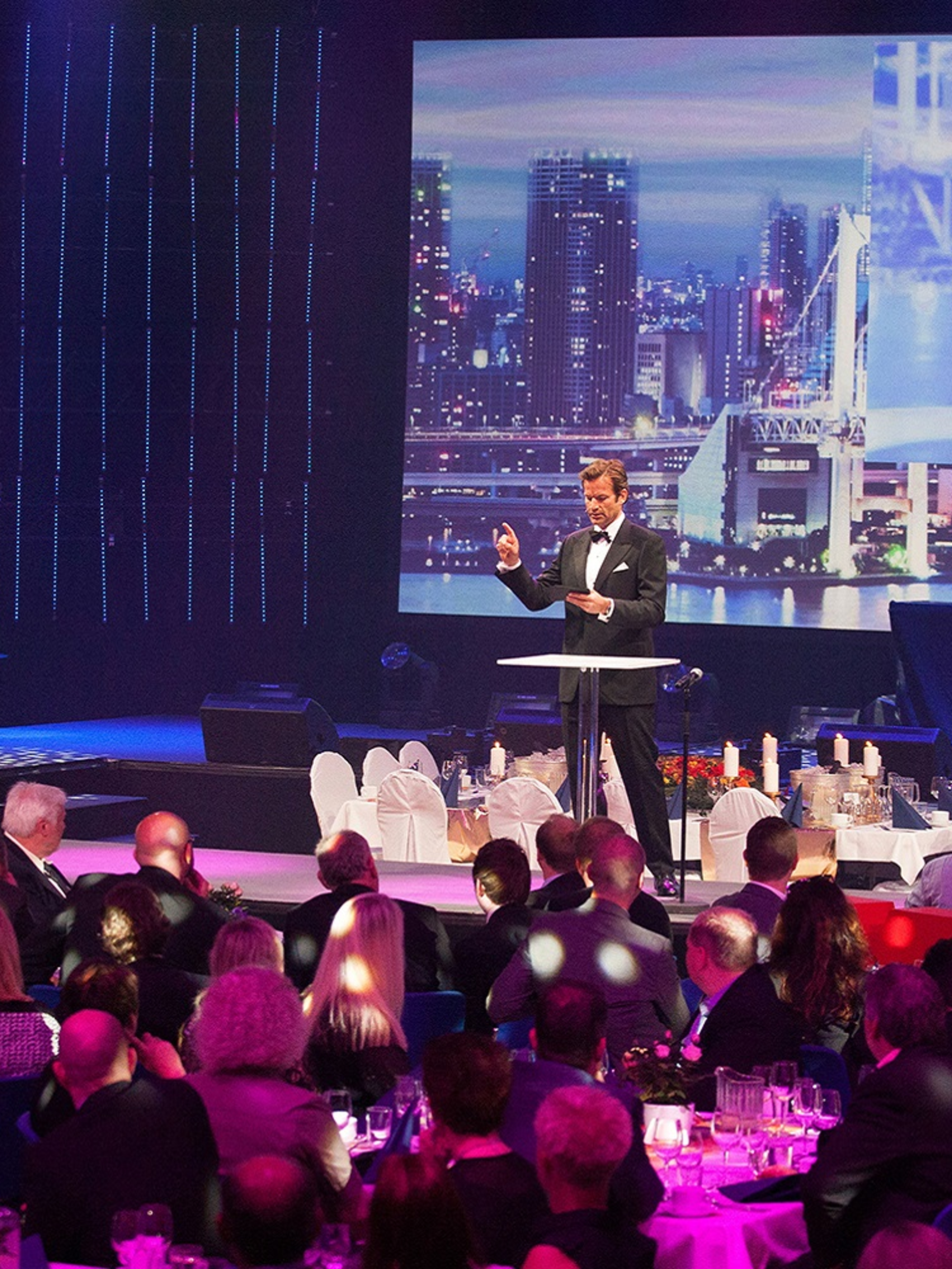 Evening congress at Oslofjord Convention Center in Norway