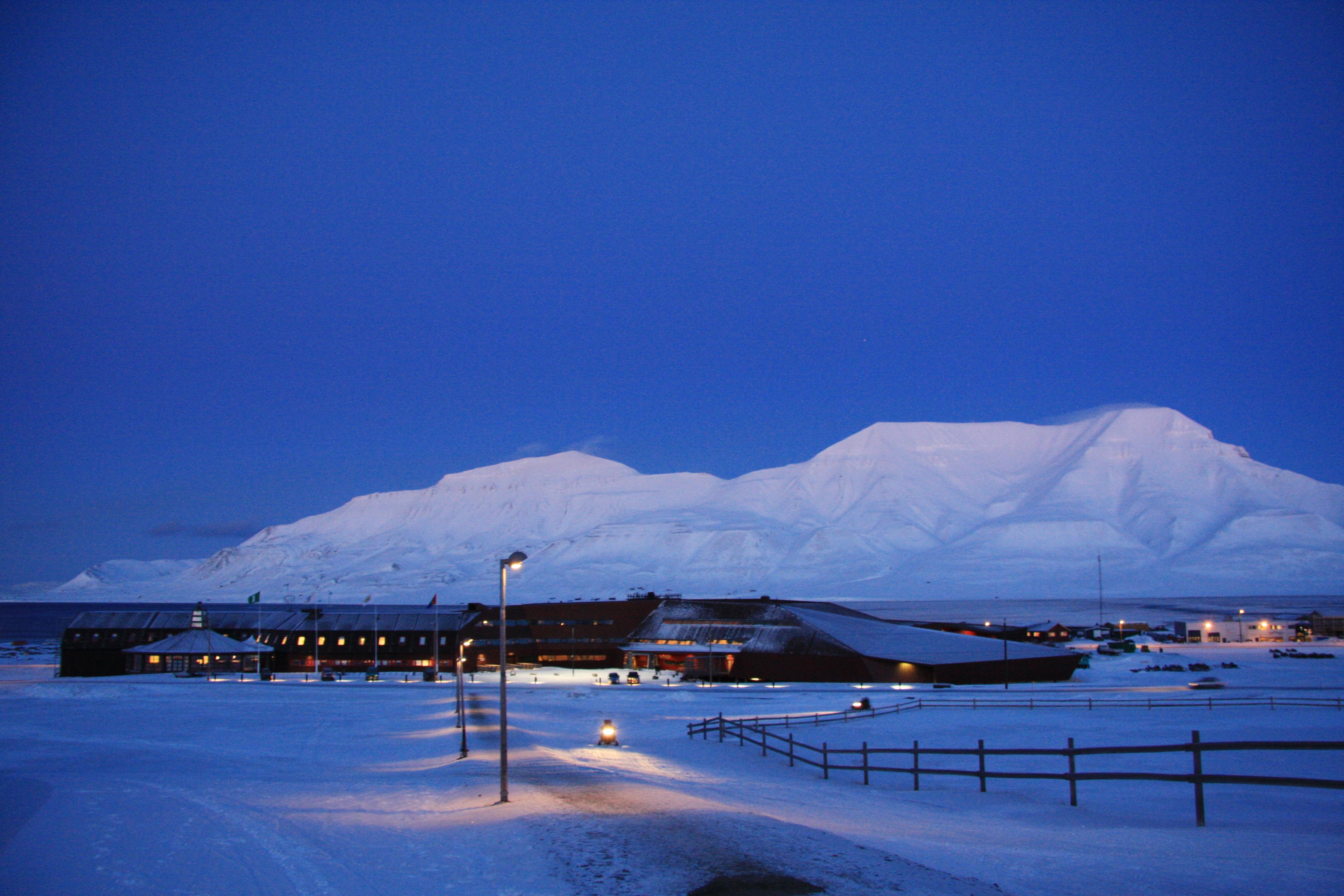 View over Longyearbyen, Svalbard, Norway