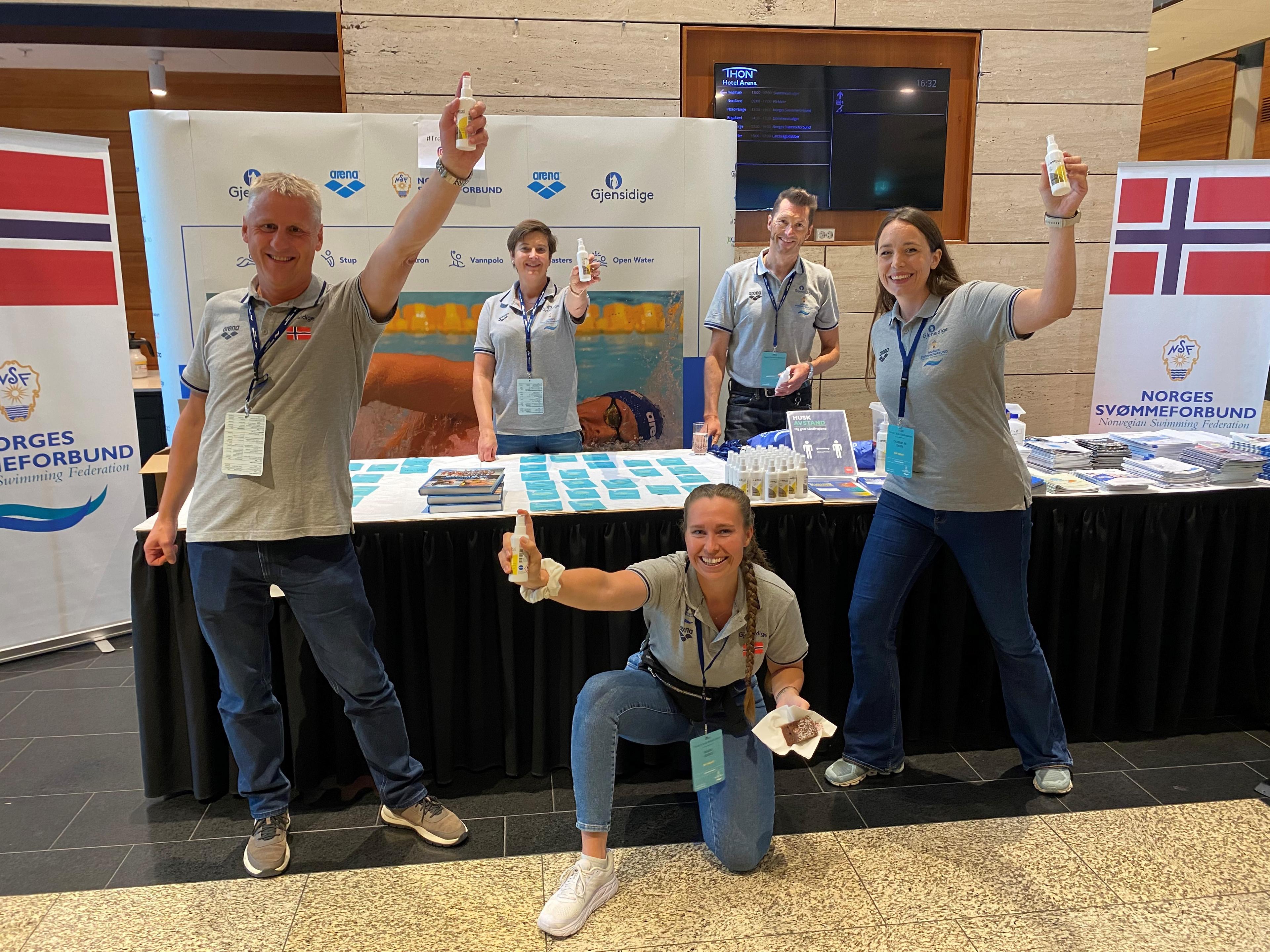 Helpers during The Norwegian Swimming Association’s coaching and leadership conference in Oslo, Norway