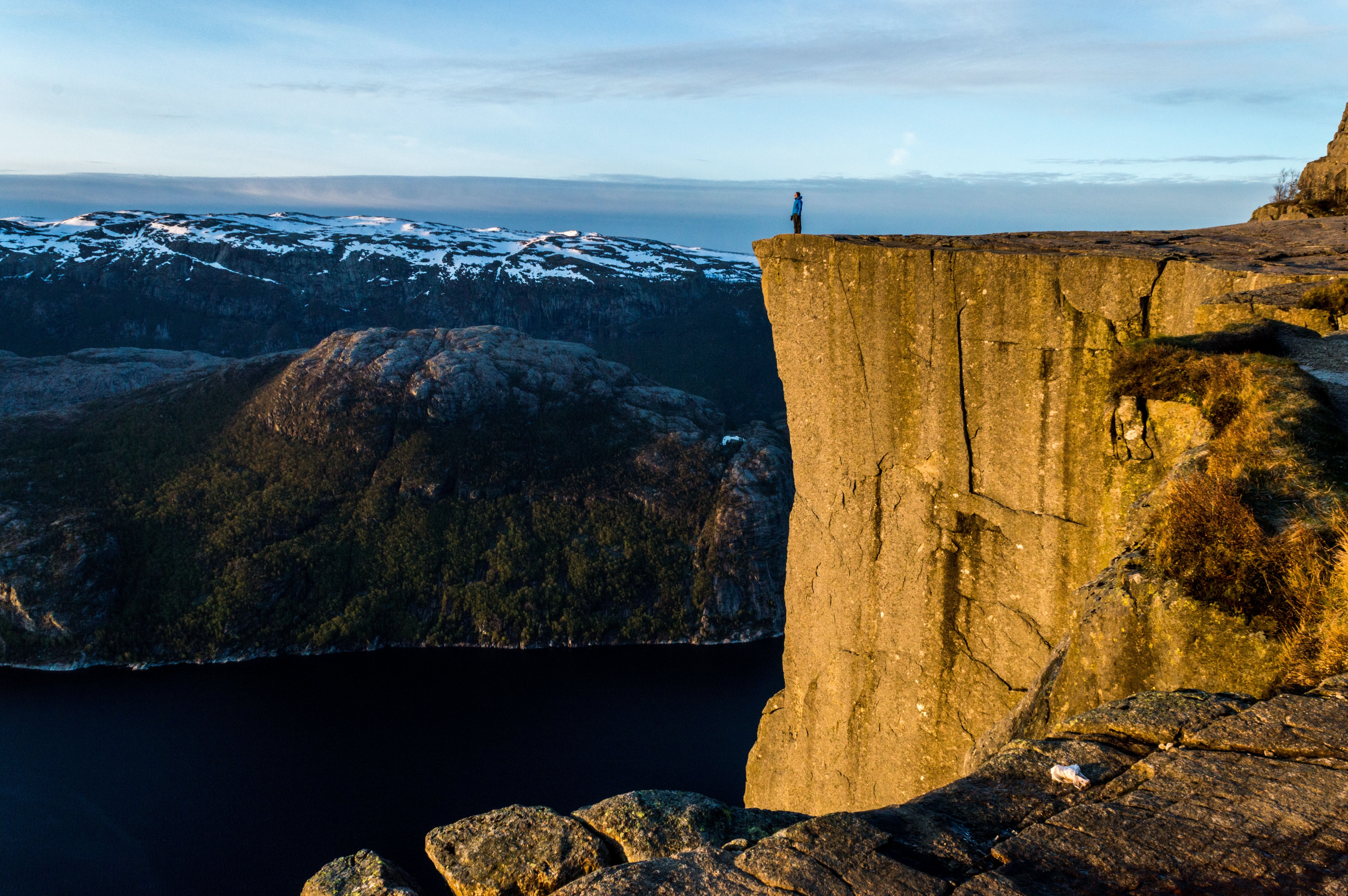 The Pulpit Rock in Ryfylke, Fjord Norway