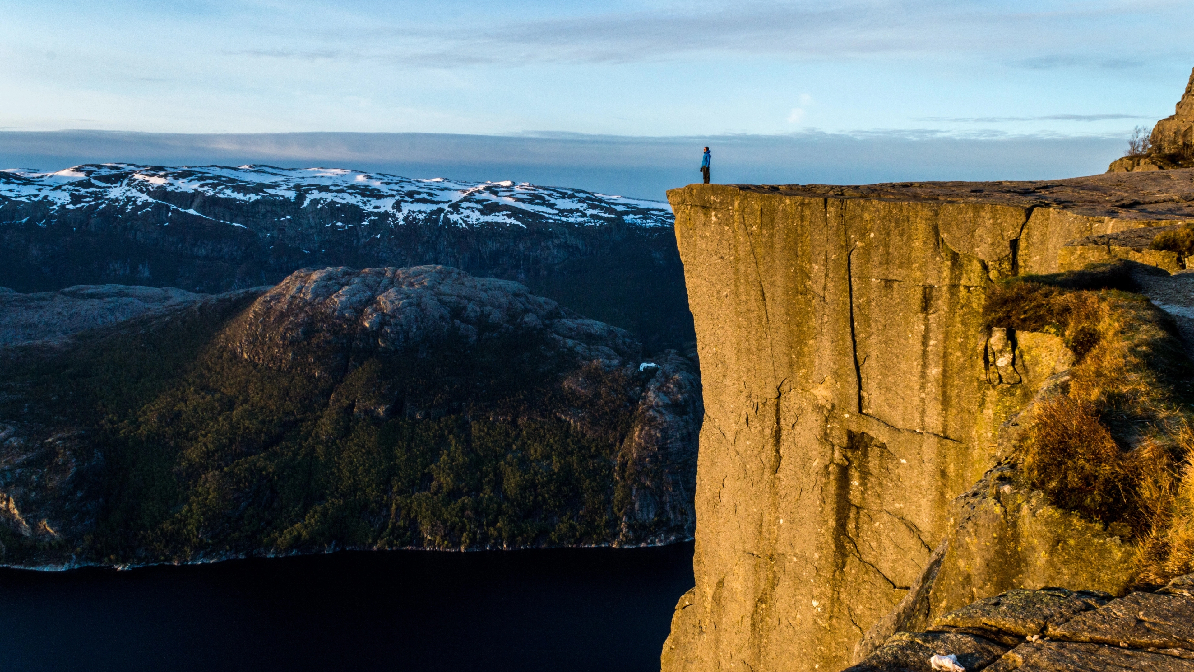 The Pulpit Rock in Ryfylke, Fjord Norway