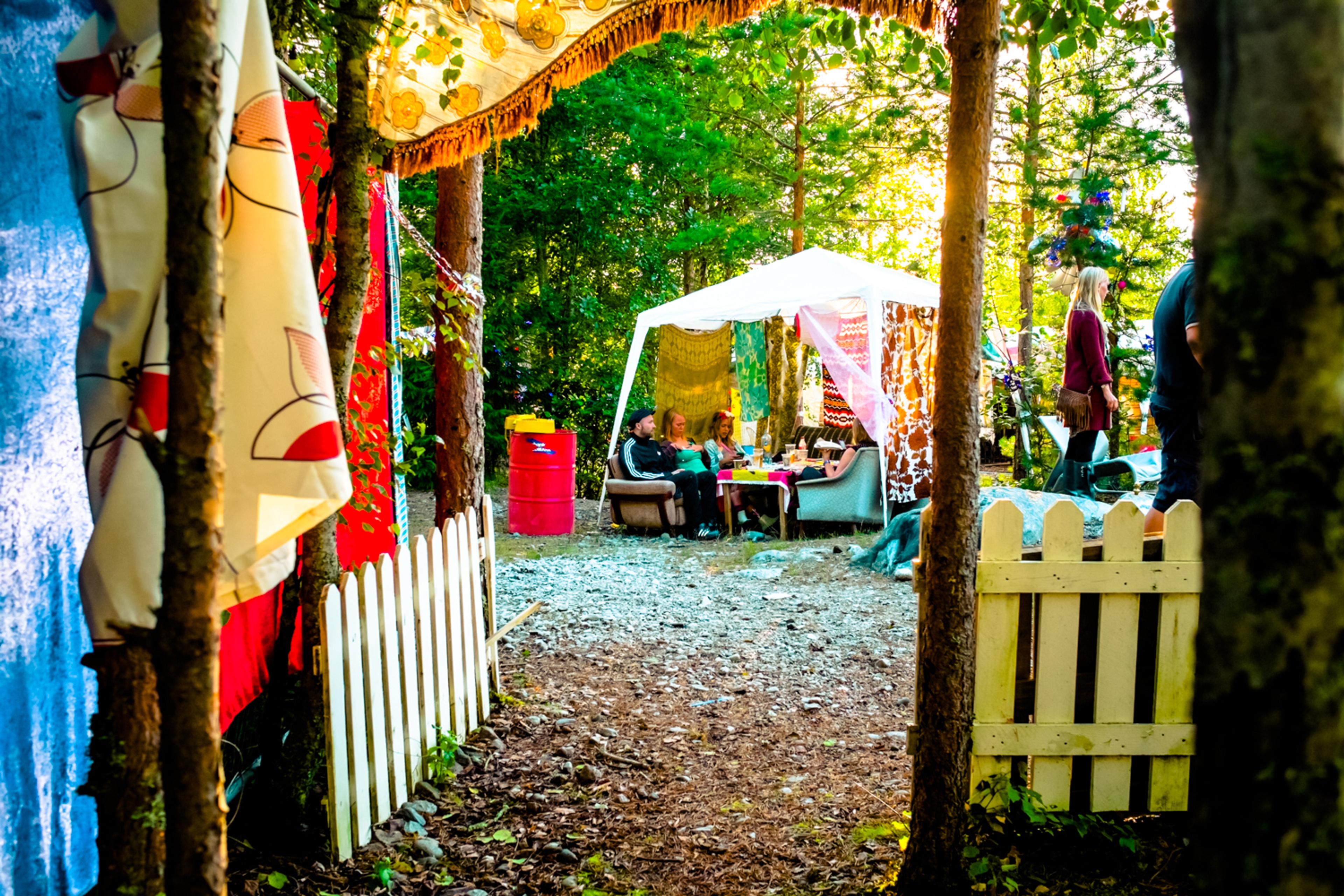 Camp site at Audunbakken, Sør-Odal, Eastern Norway