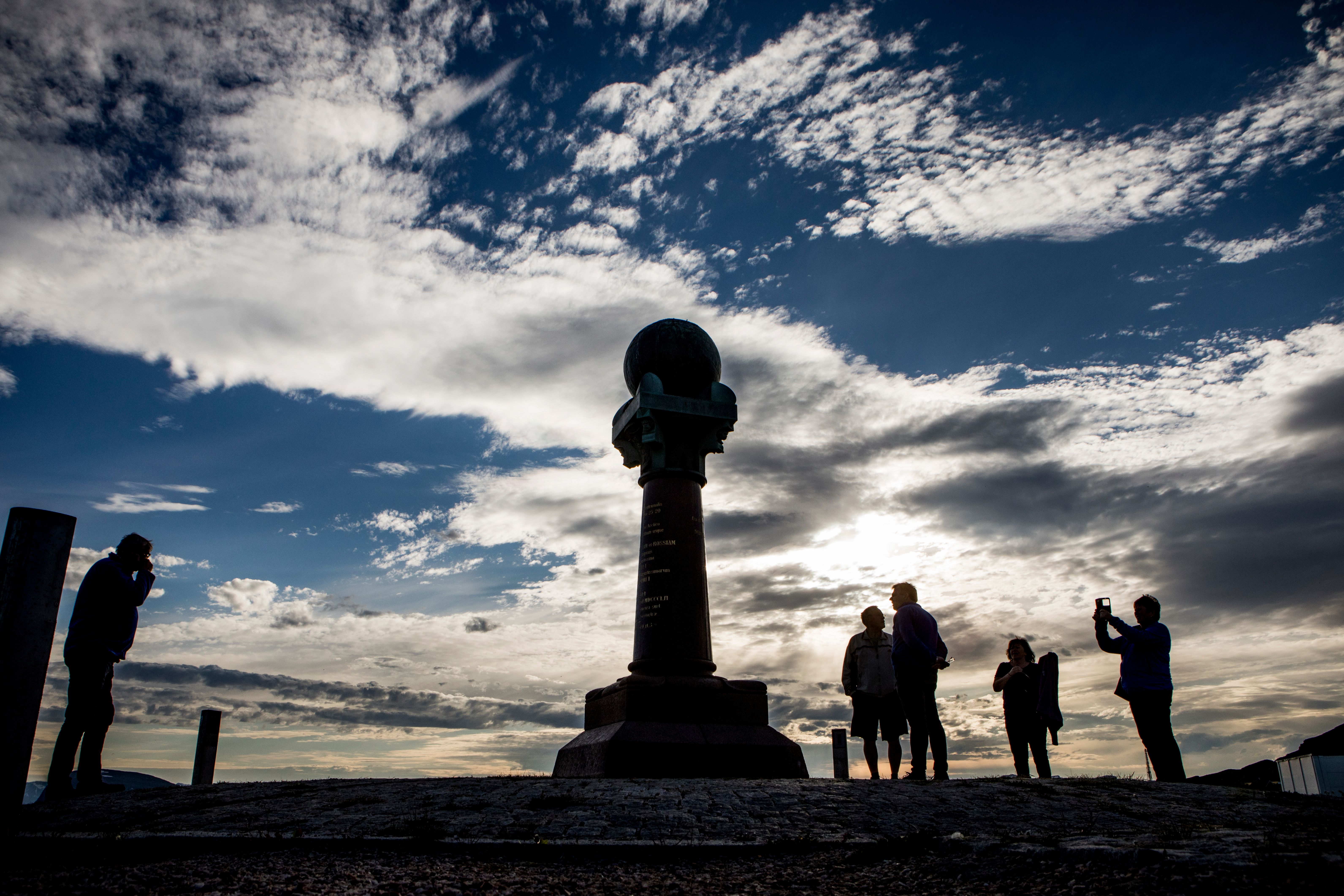 Struves meridianbue in Hammerfest