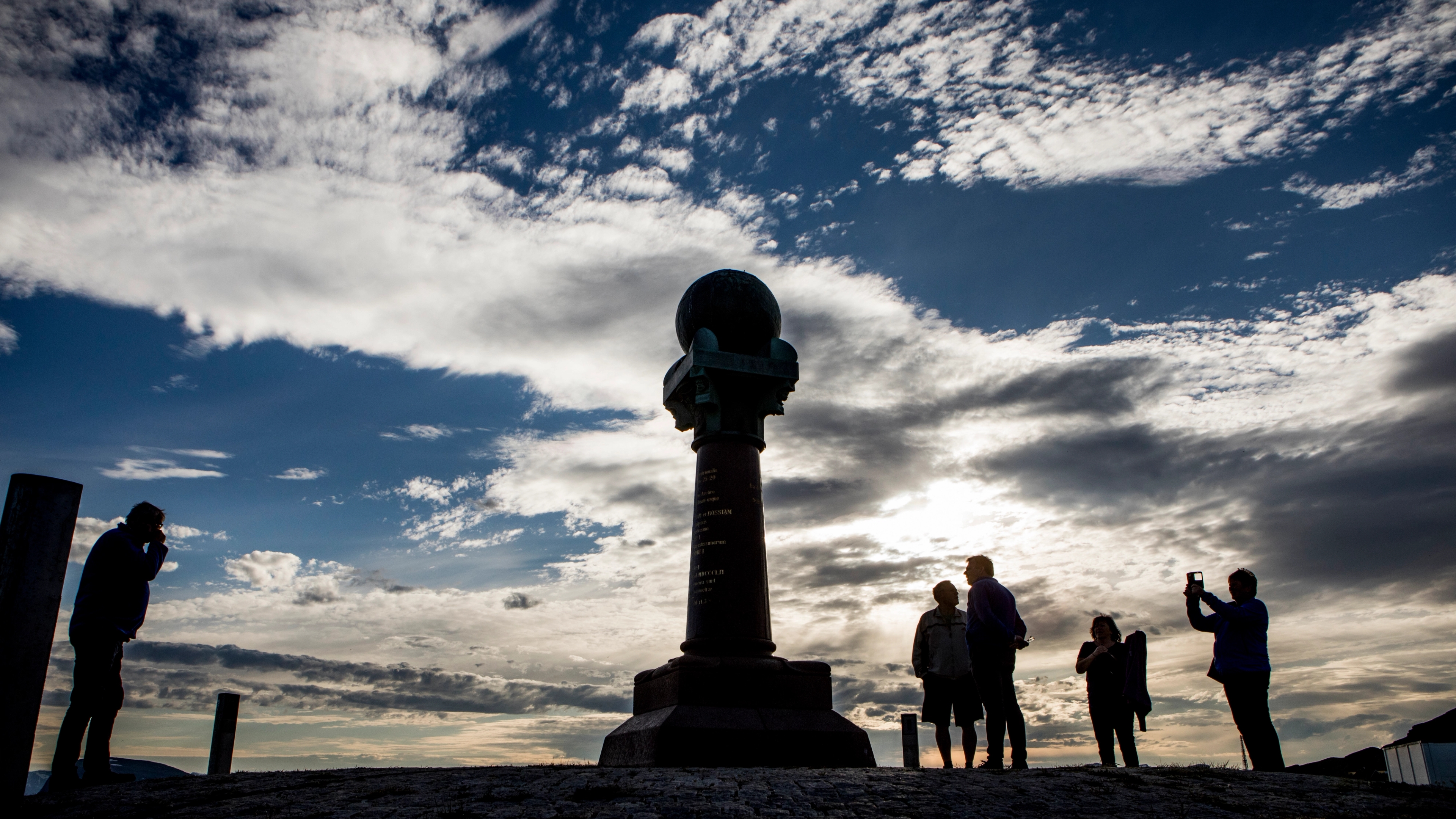 Struves meridianbue in Hammerfest