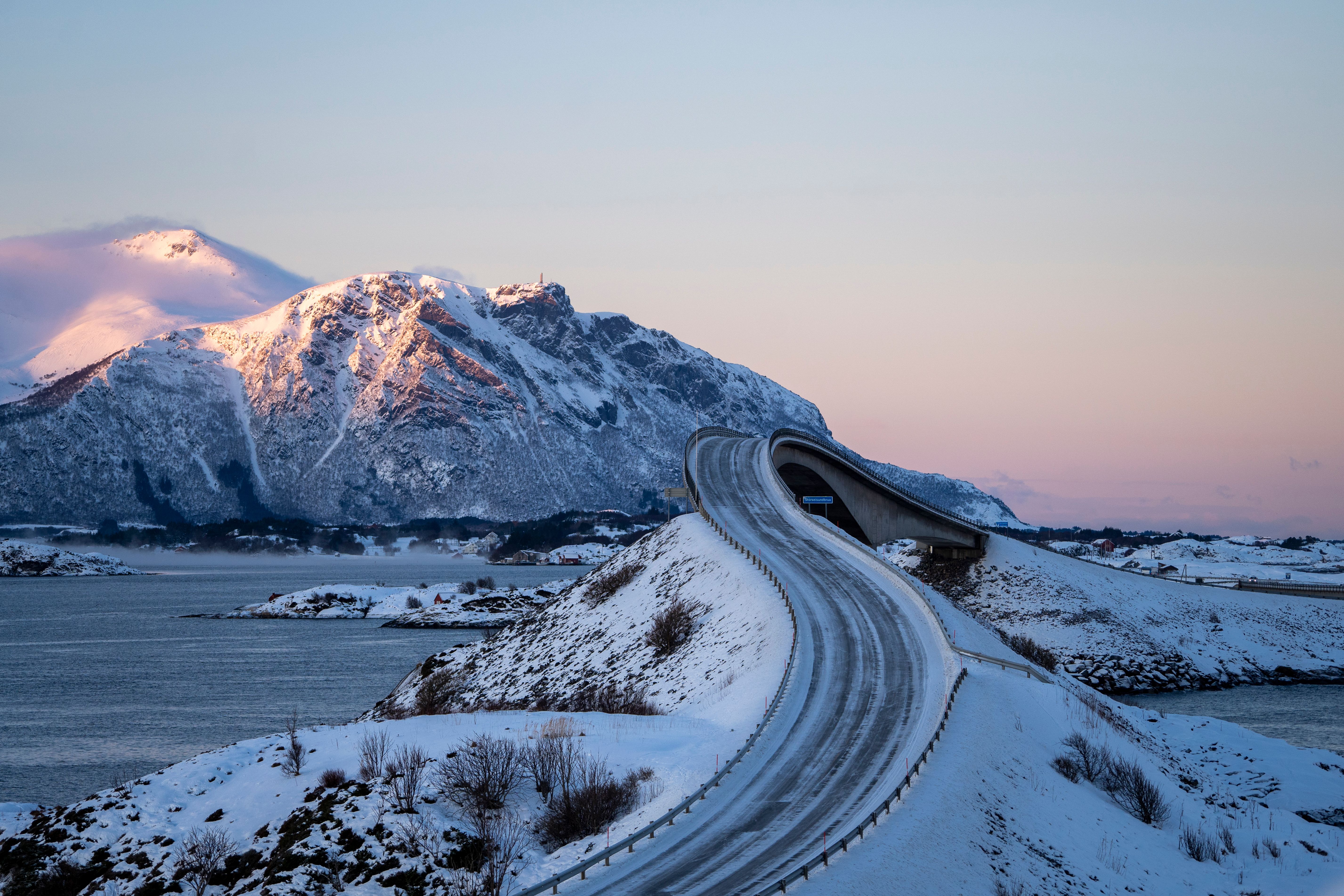 The Atlantic Road in winter