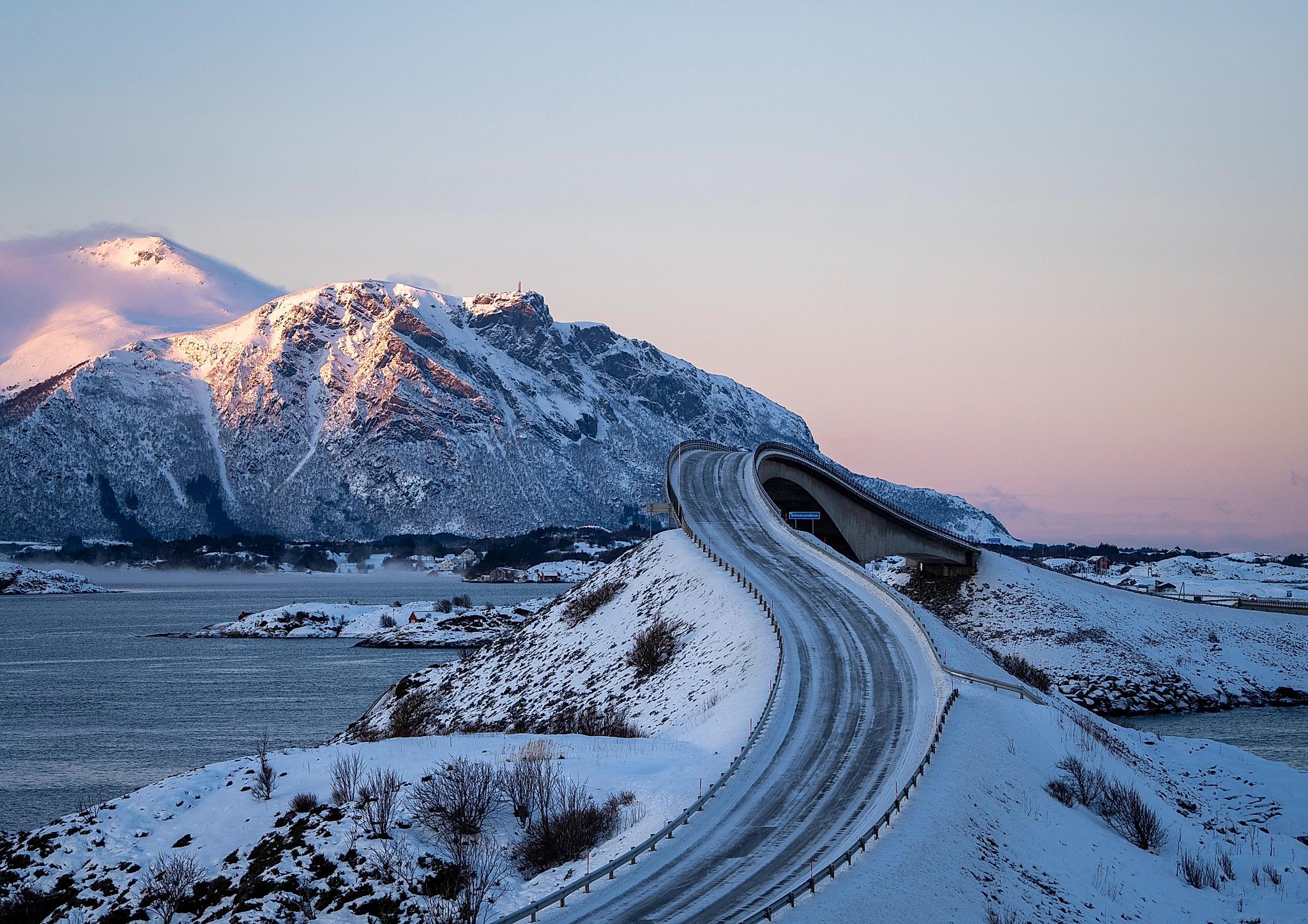 The Atlantic Road in winter