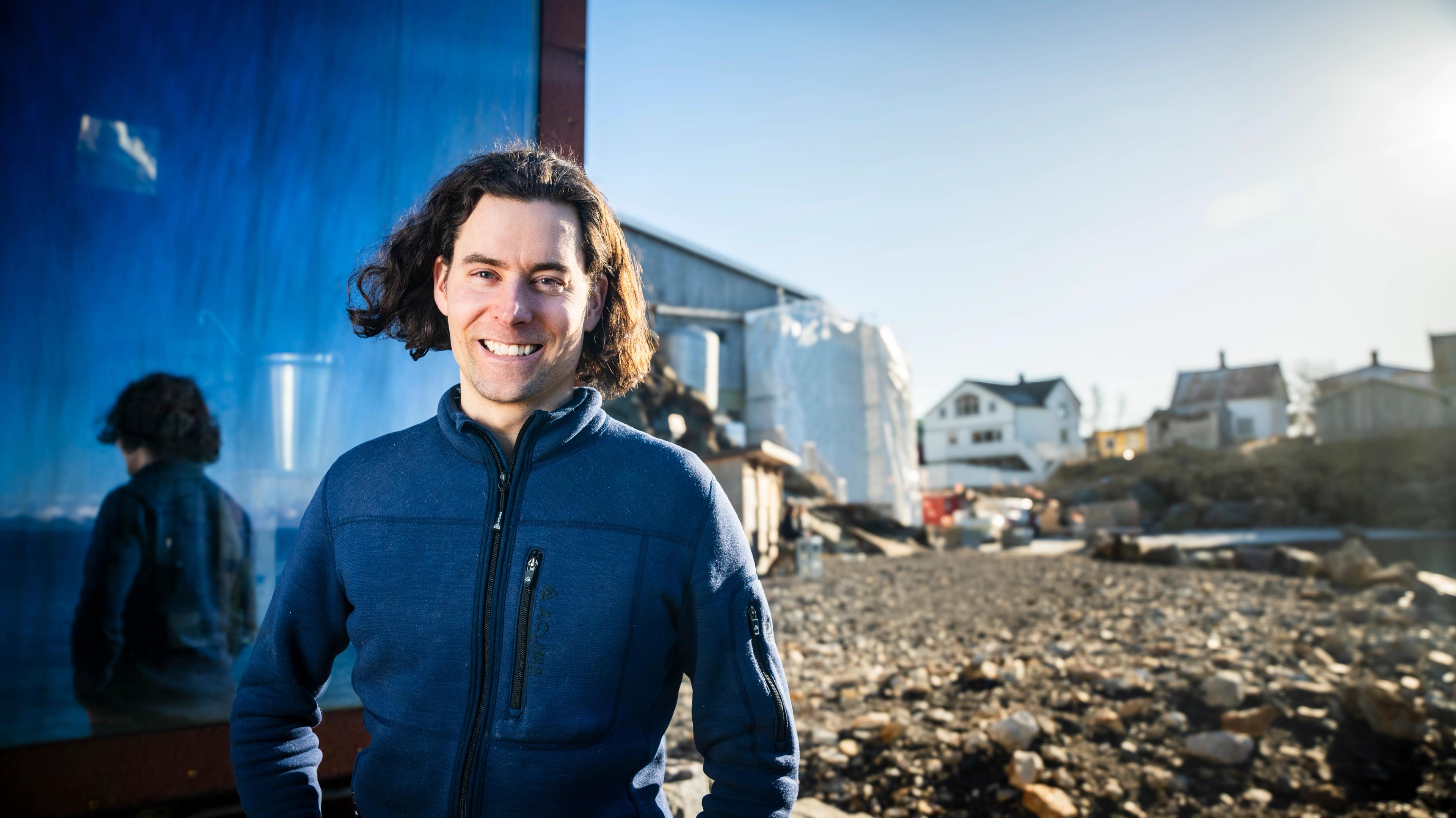 Mads Alfsen outside his cultural centre