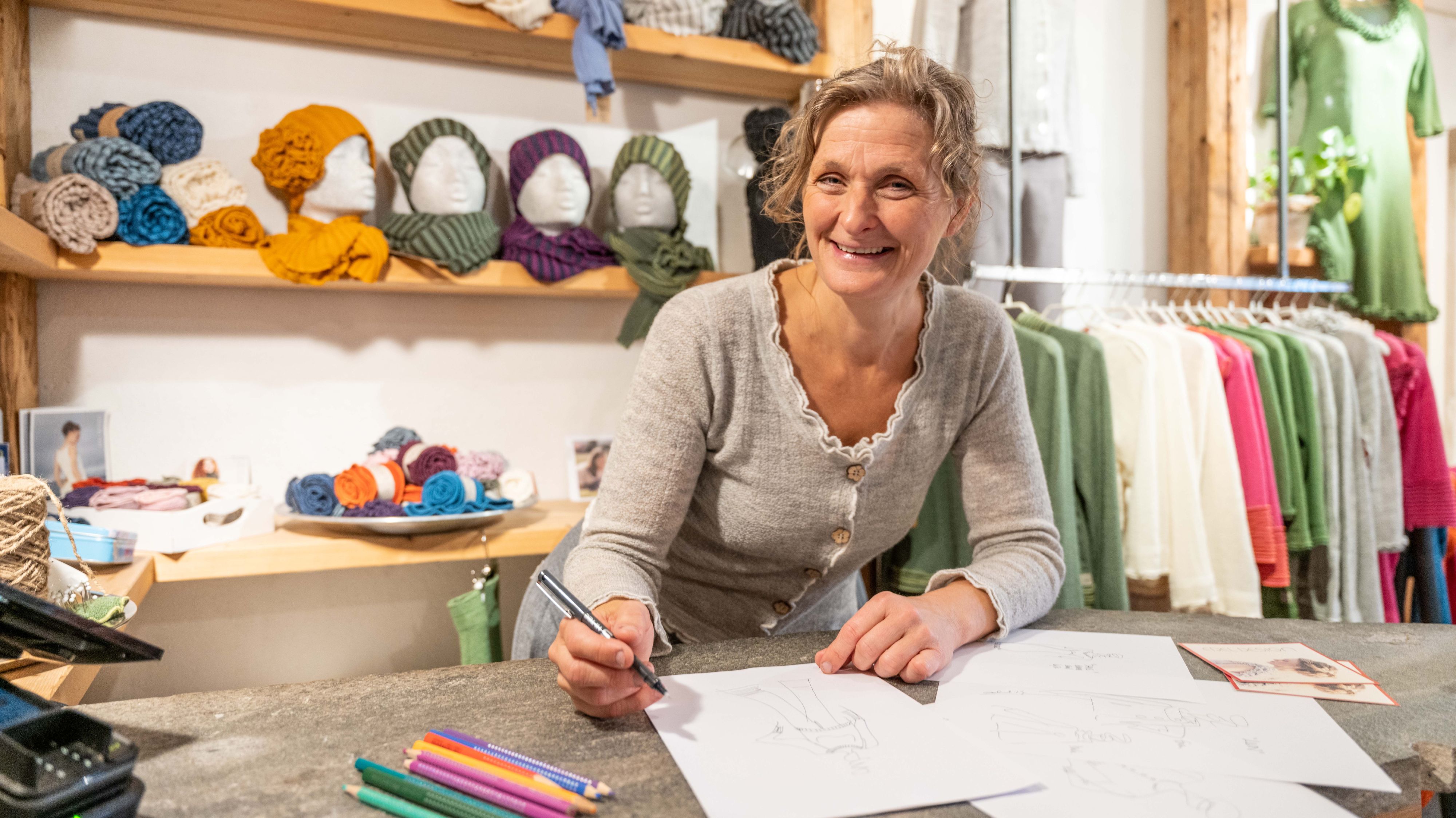 The owner of Edel Design at Nes, Eastern Norway.