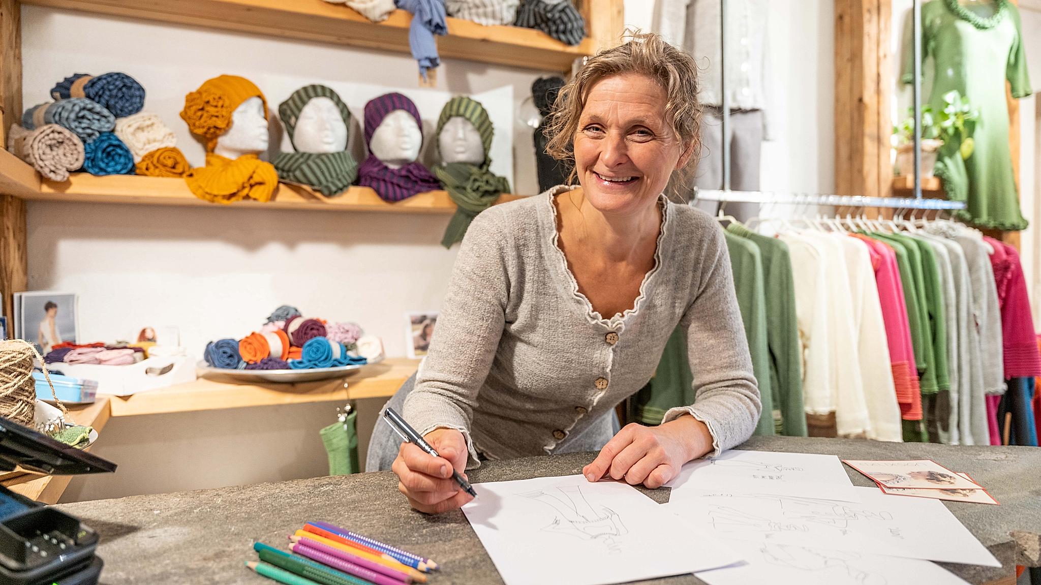 The owner of Edel Design at Nes, Eastern Norway.