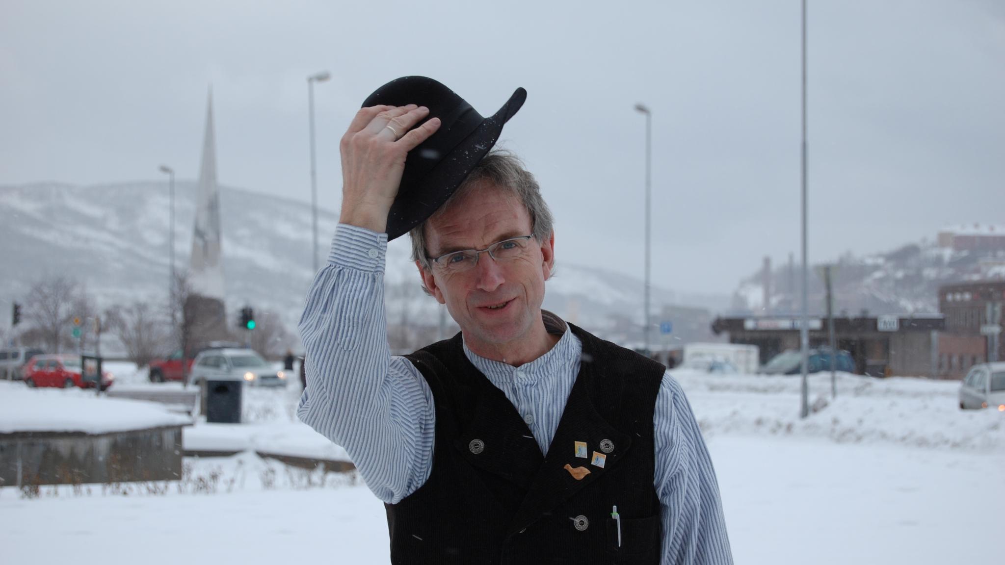 Steingrim Sneve, a local historian in Narvik, Northern Norway