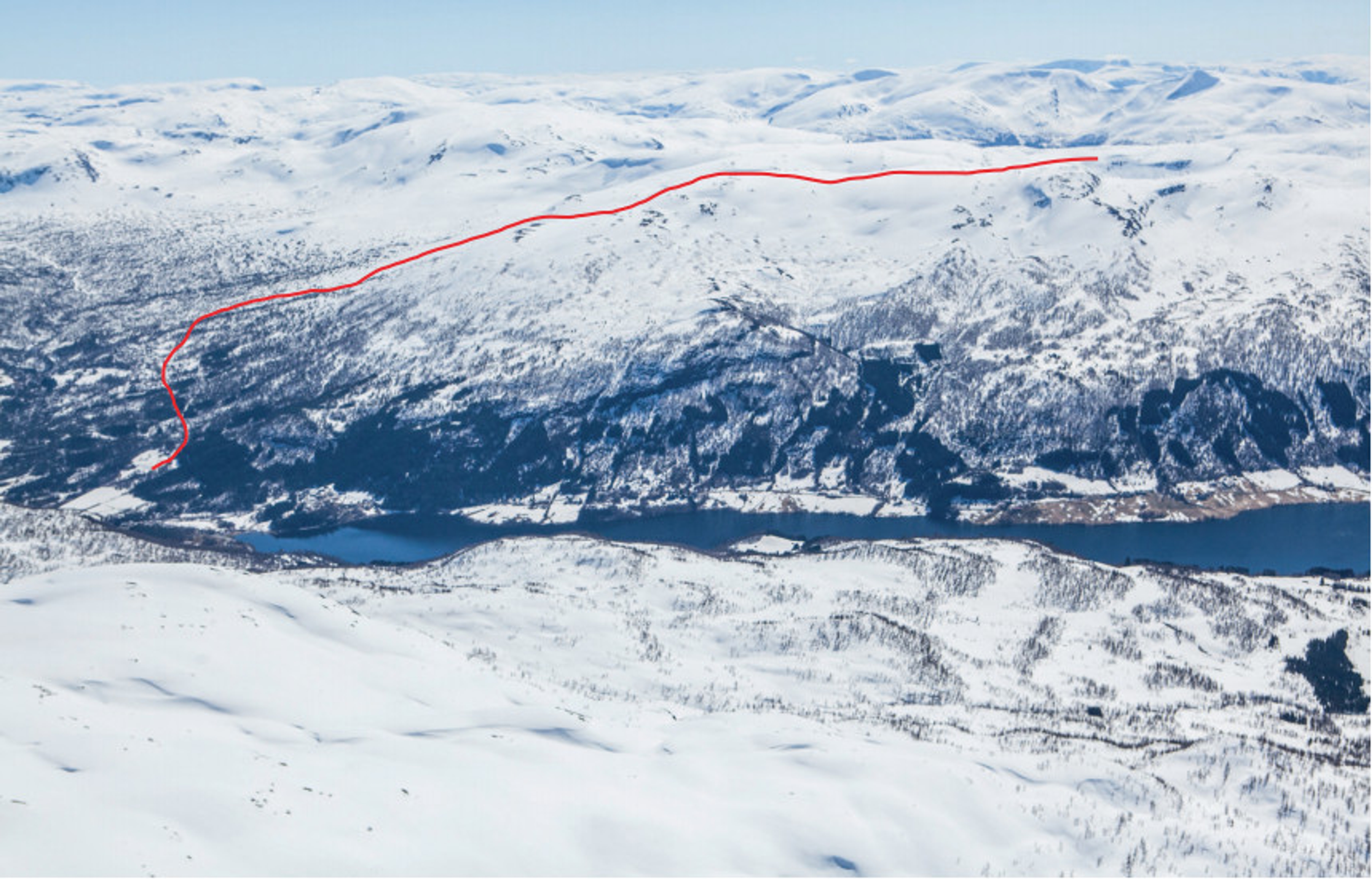 Piste map of Storanosi, Voss, Eastern Norway