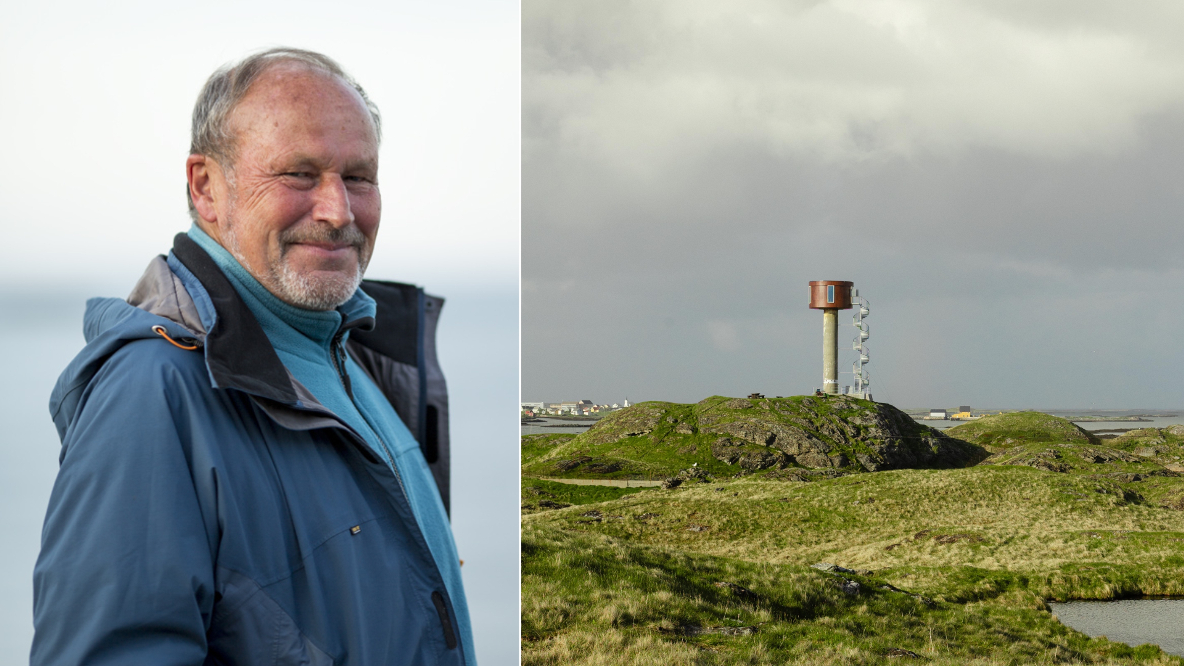 Per Fugelli og Ettertanken – vanntårnet på Røst i Lofoten