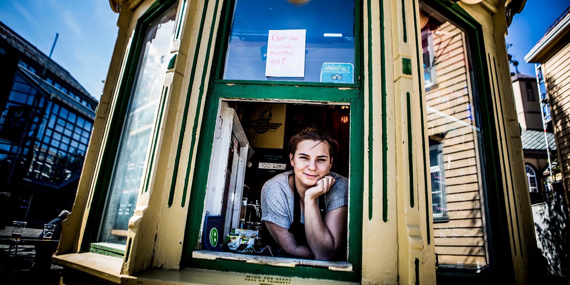 The legendary kiosk Raketten Bar & Pølse in Tromsø in Northern Norway