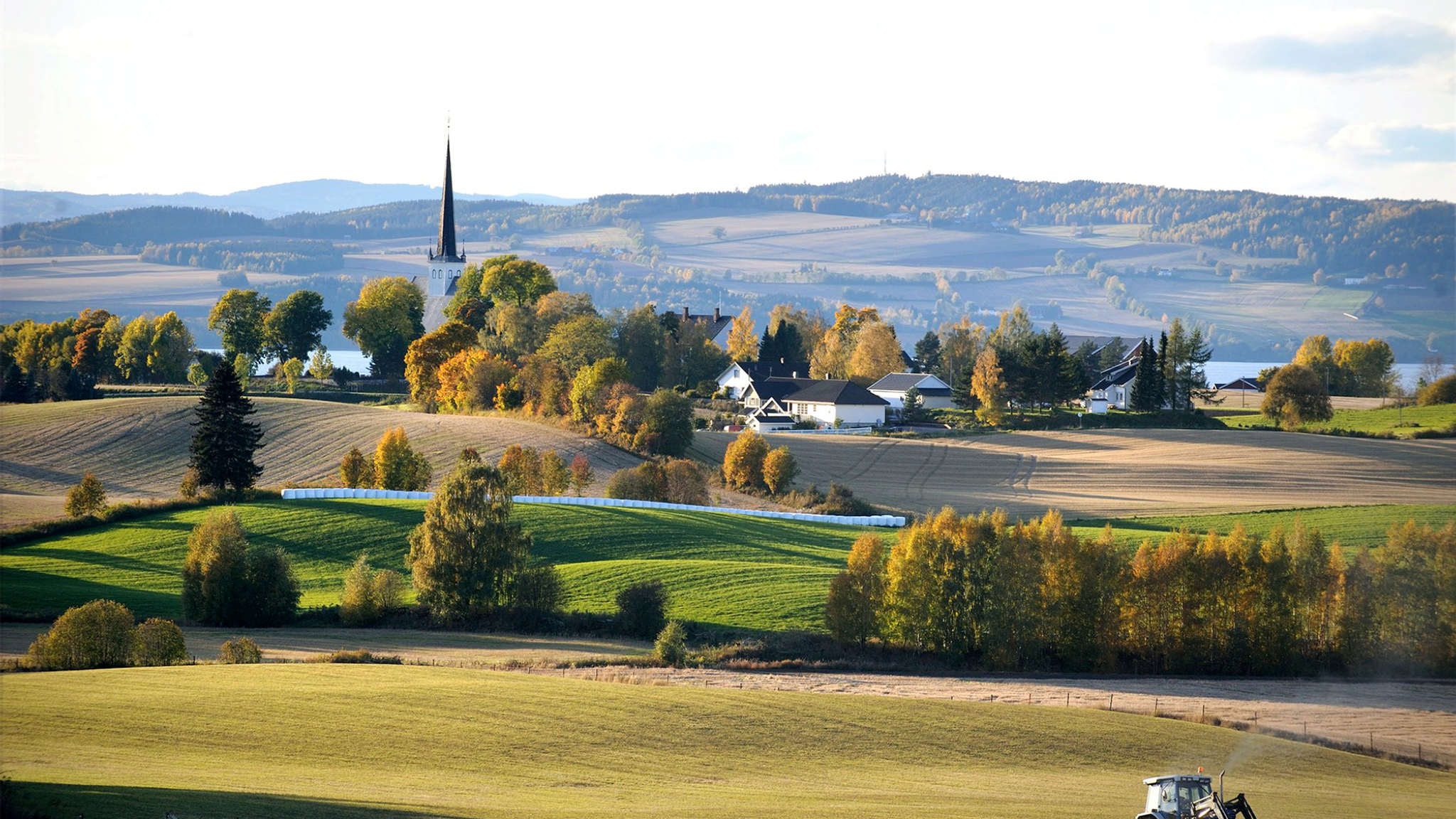 Stange Vestbygd in the Hamar region, Eastern Norway