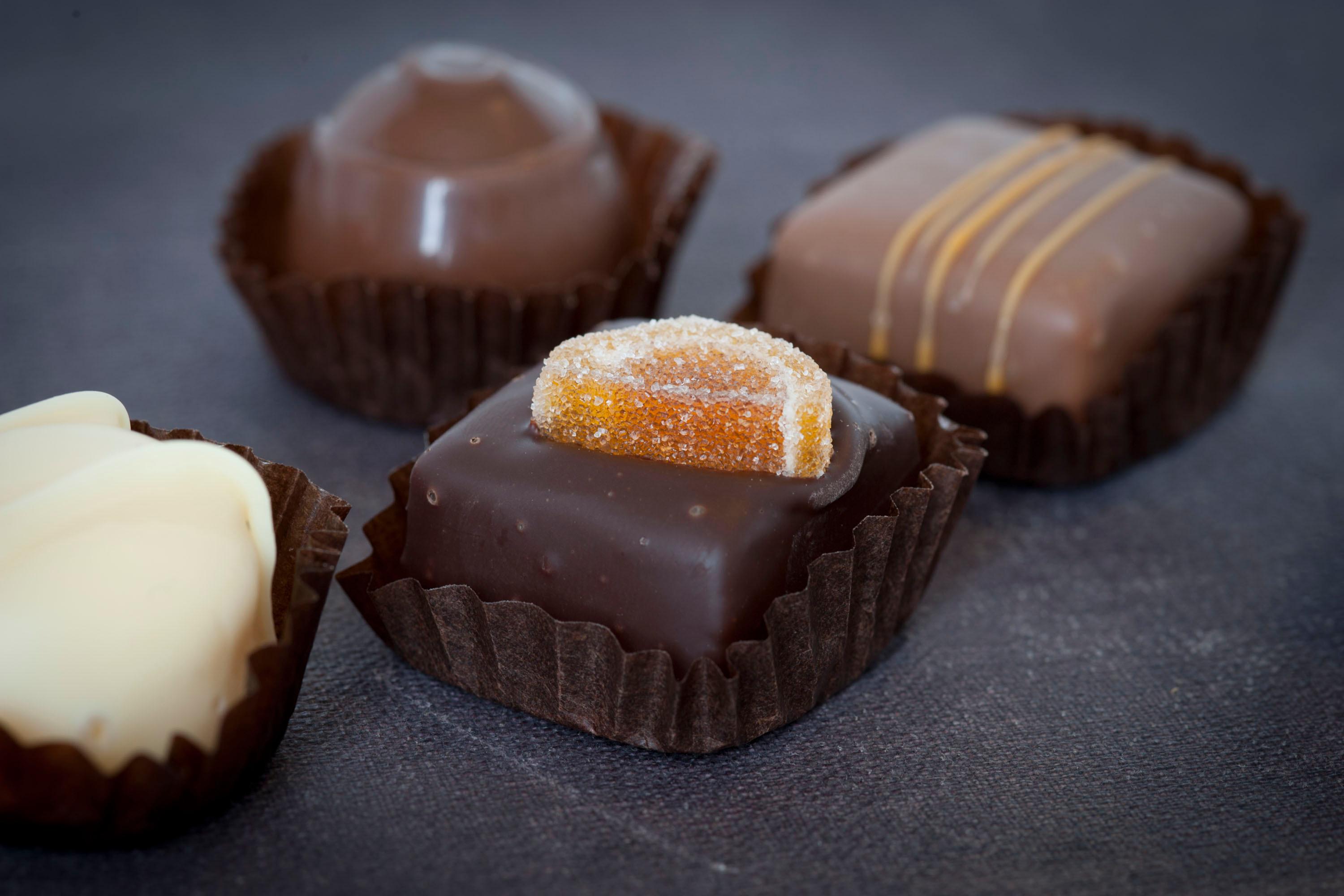 Chocolate from Heimdal chokolade factory in Arendal, Southern Norway.