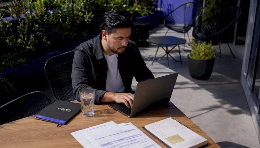 Engineer working remotely in LATAM office